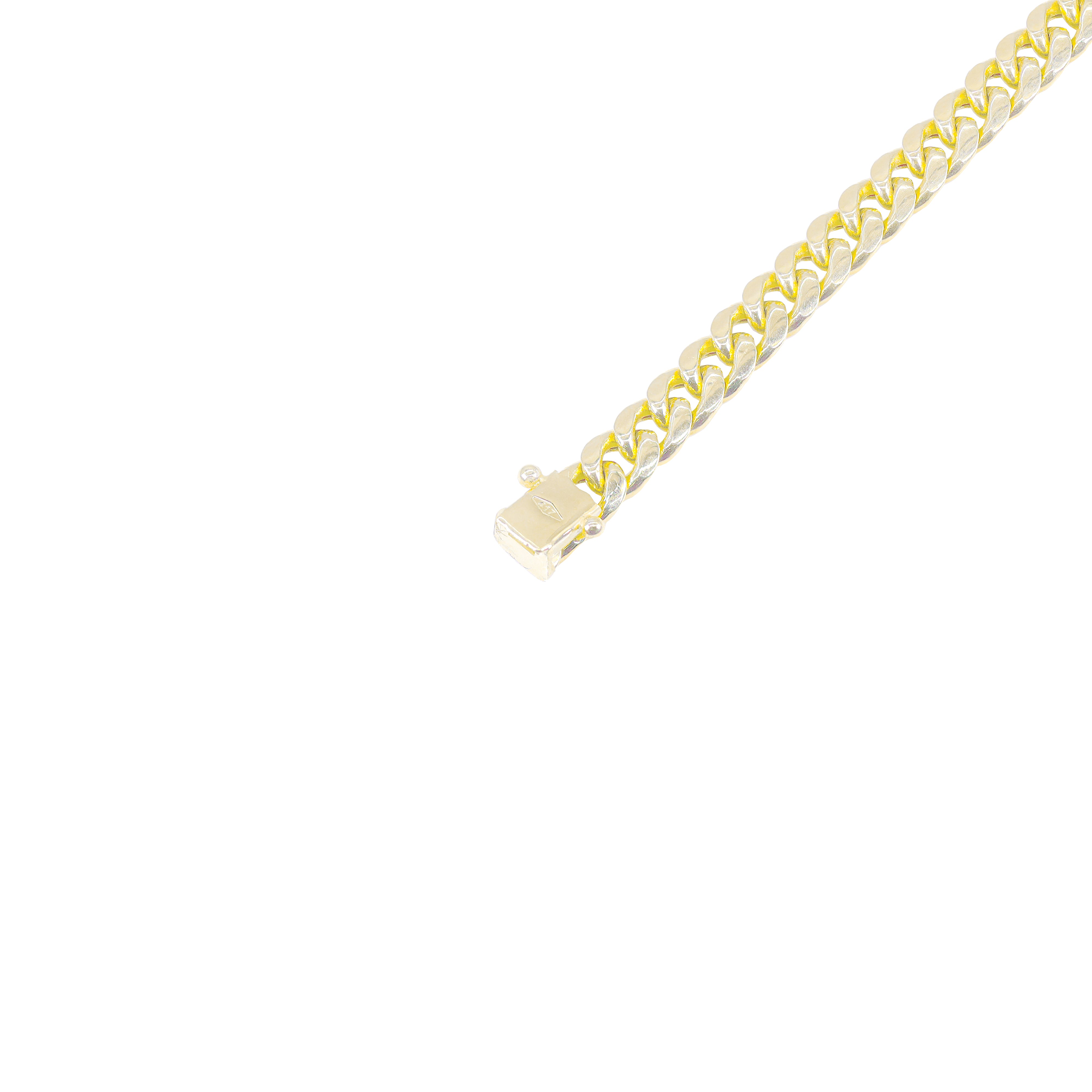 10KT Semi-Solid Miami Cuban Yellow Gold Chain