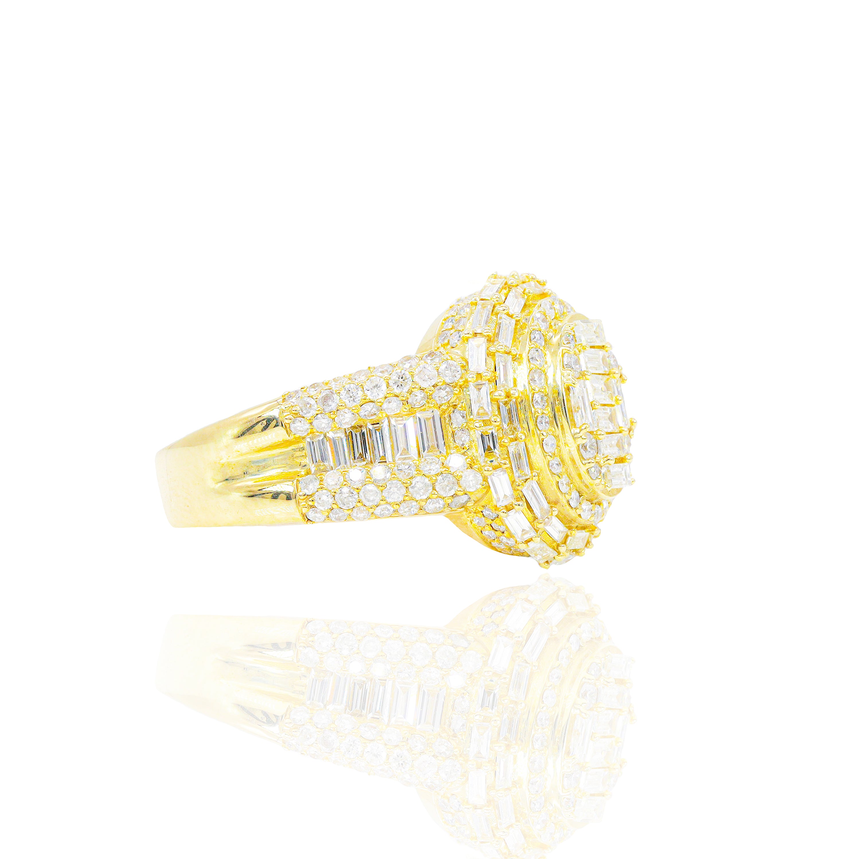 Oval Baguette Diamond Ring