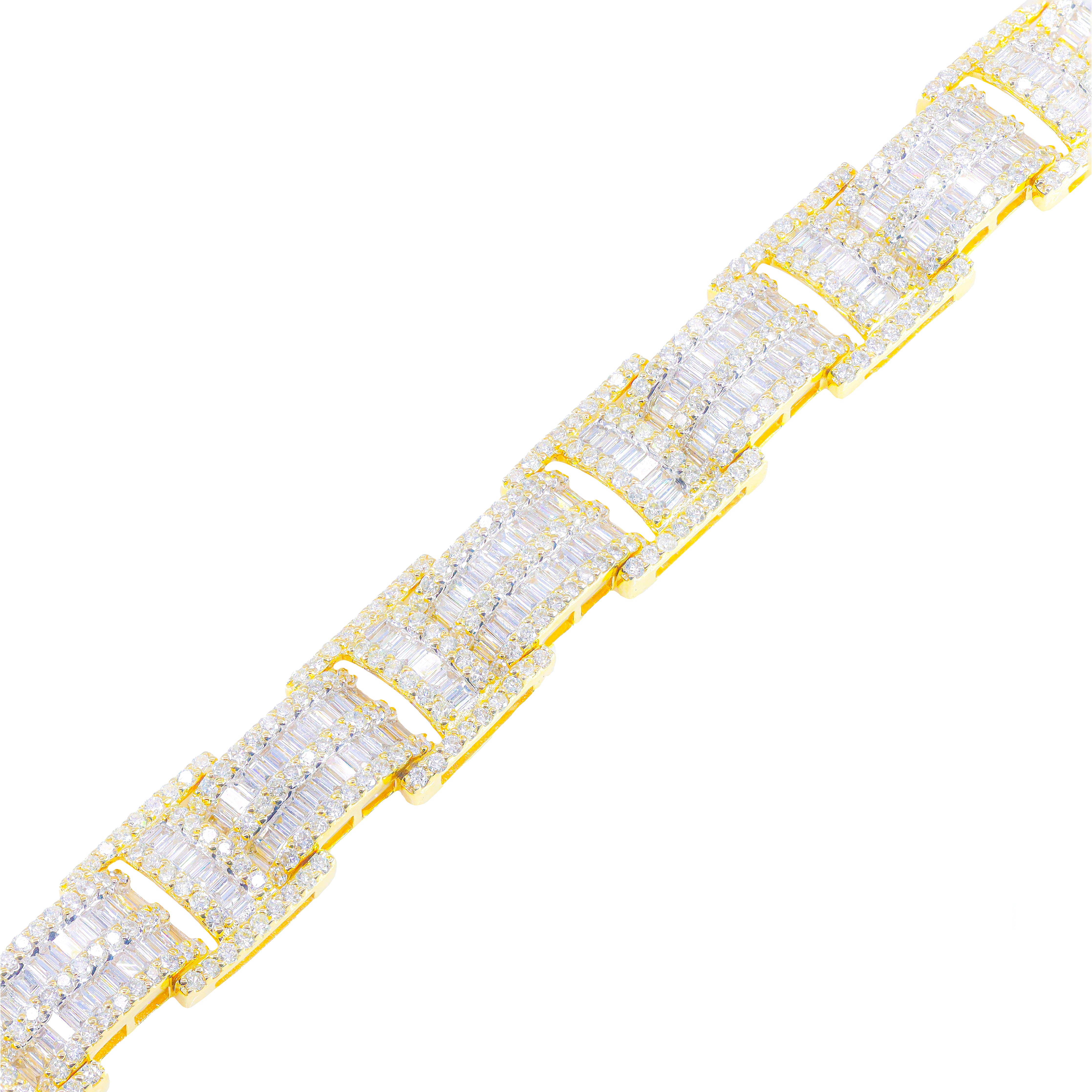 Baguette Diamond Men's Bracelet