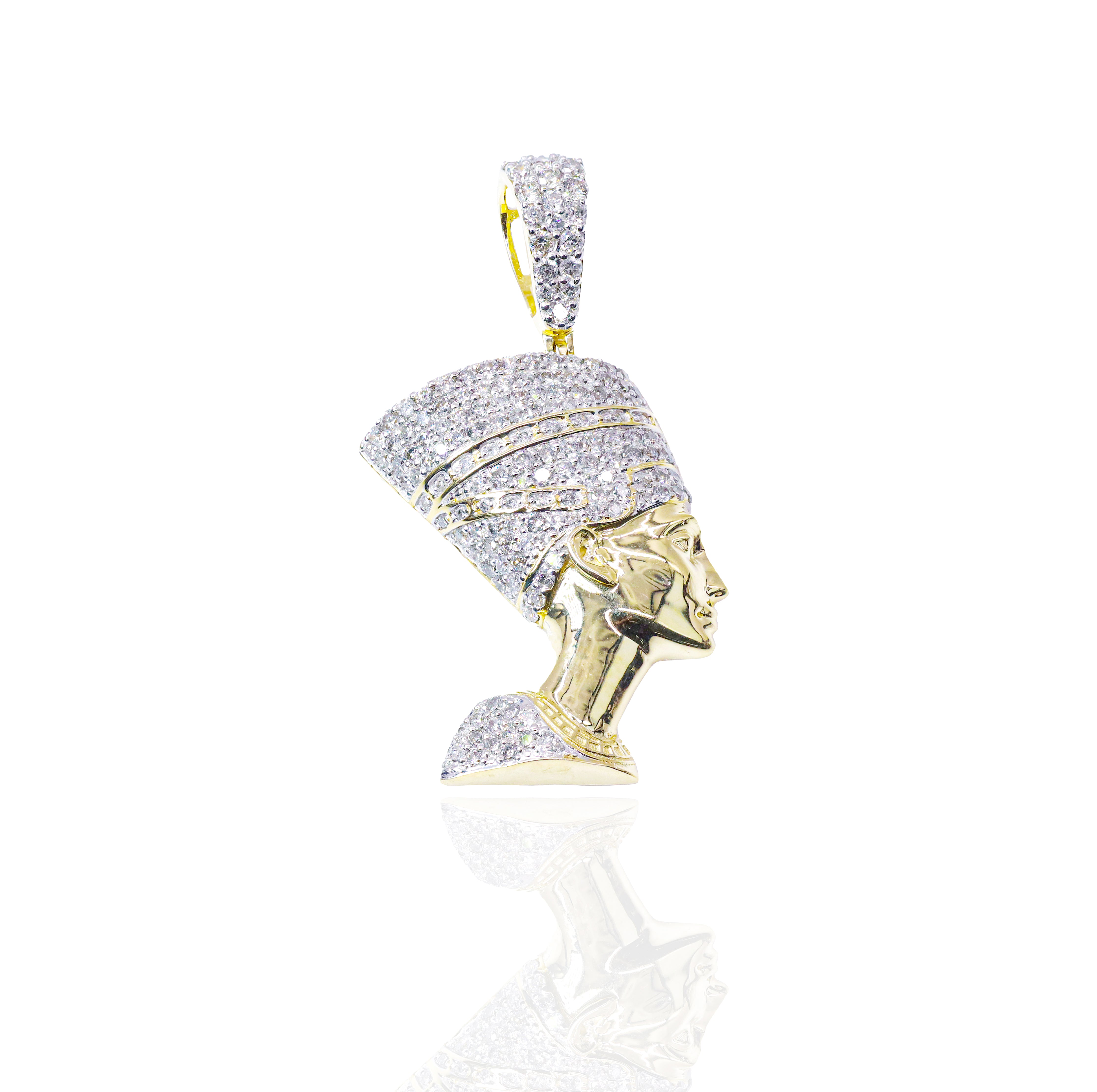 Nefertiti Gold & Diamond Pendant