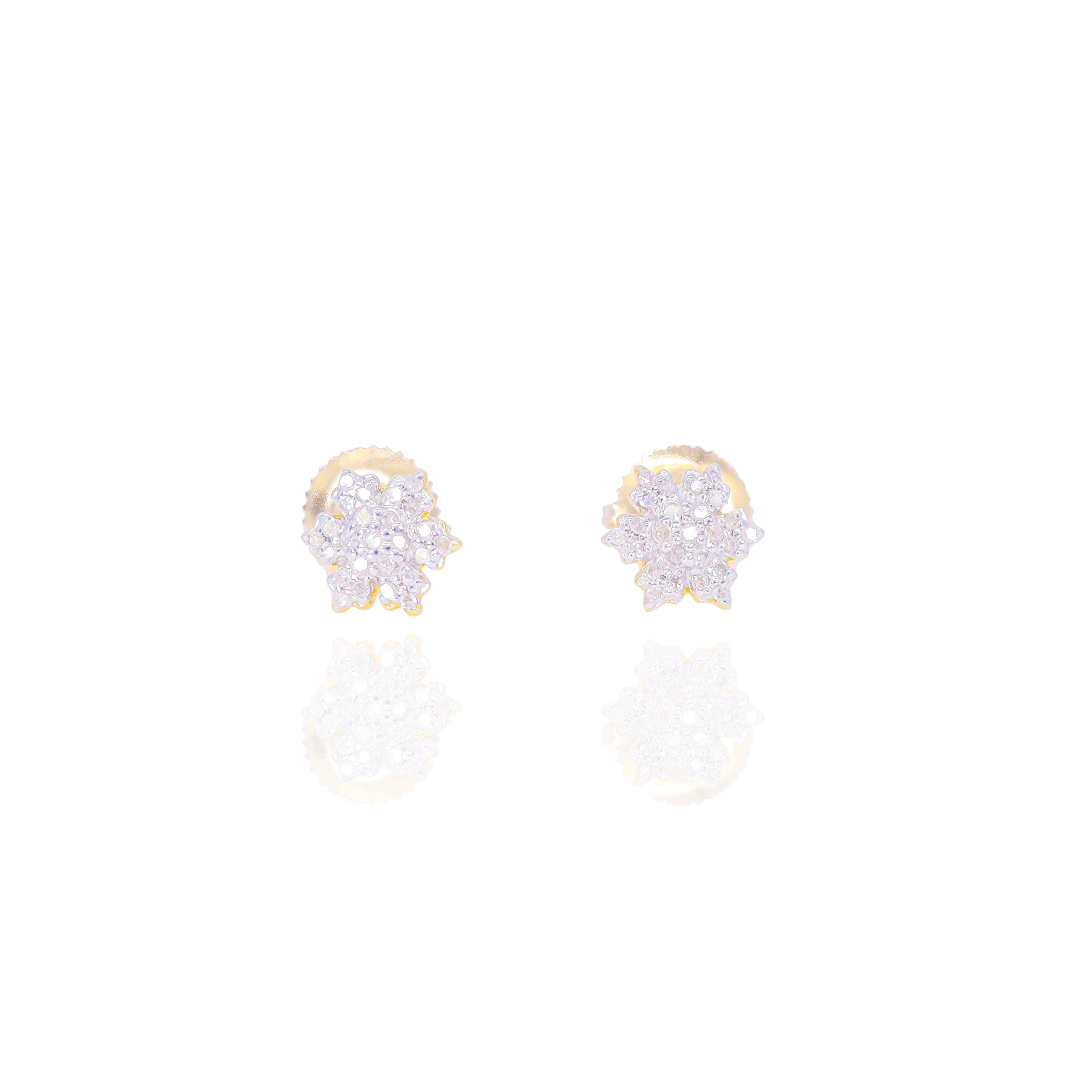 Diamond Snowflake Earrings