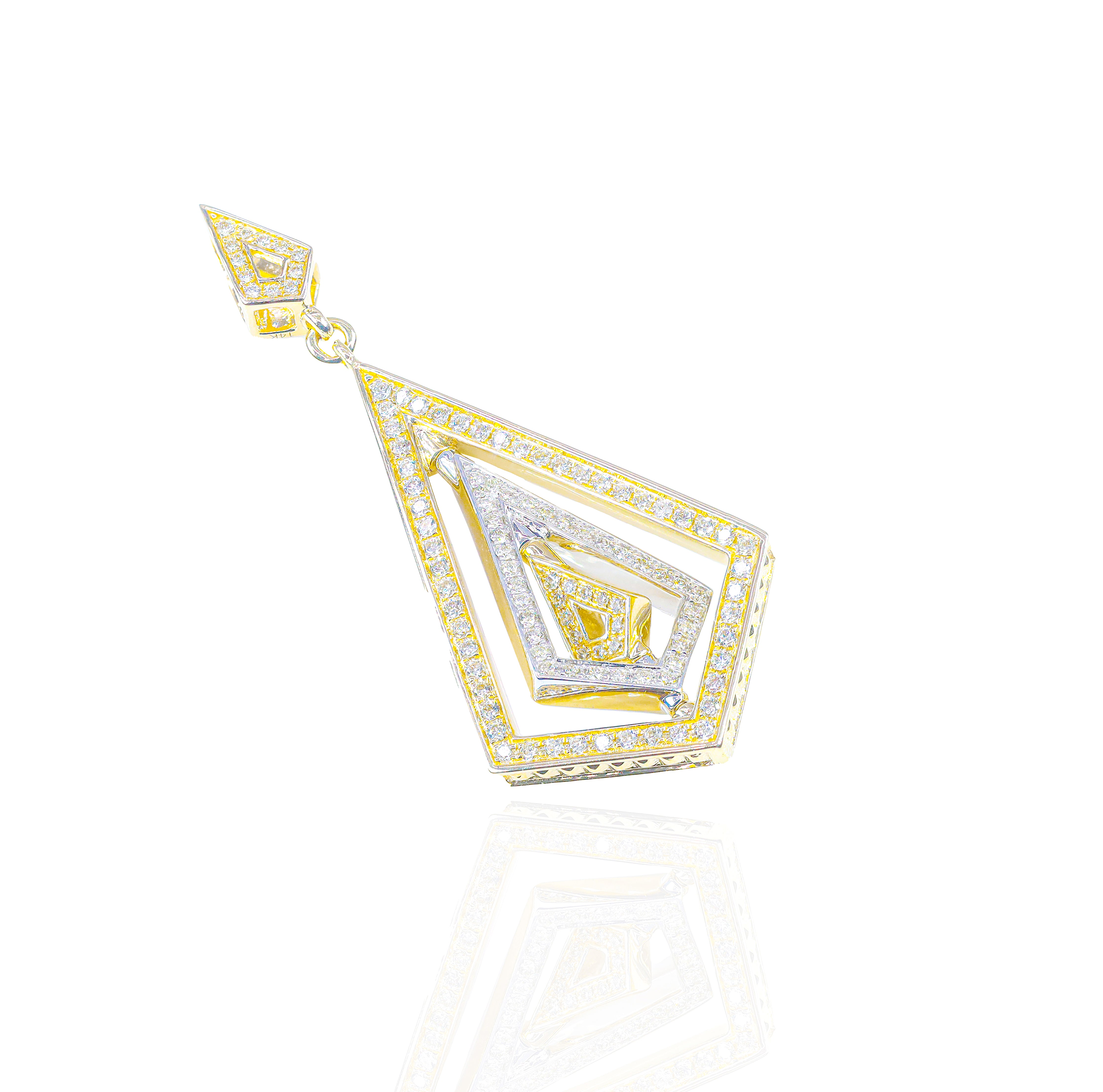 Ethereum Rotating Diamond Pendant