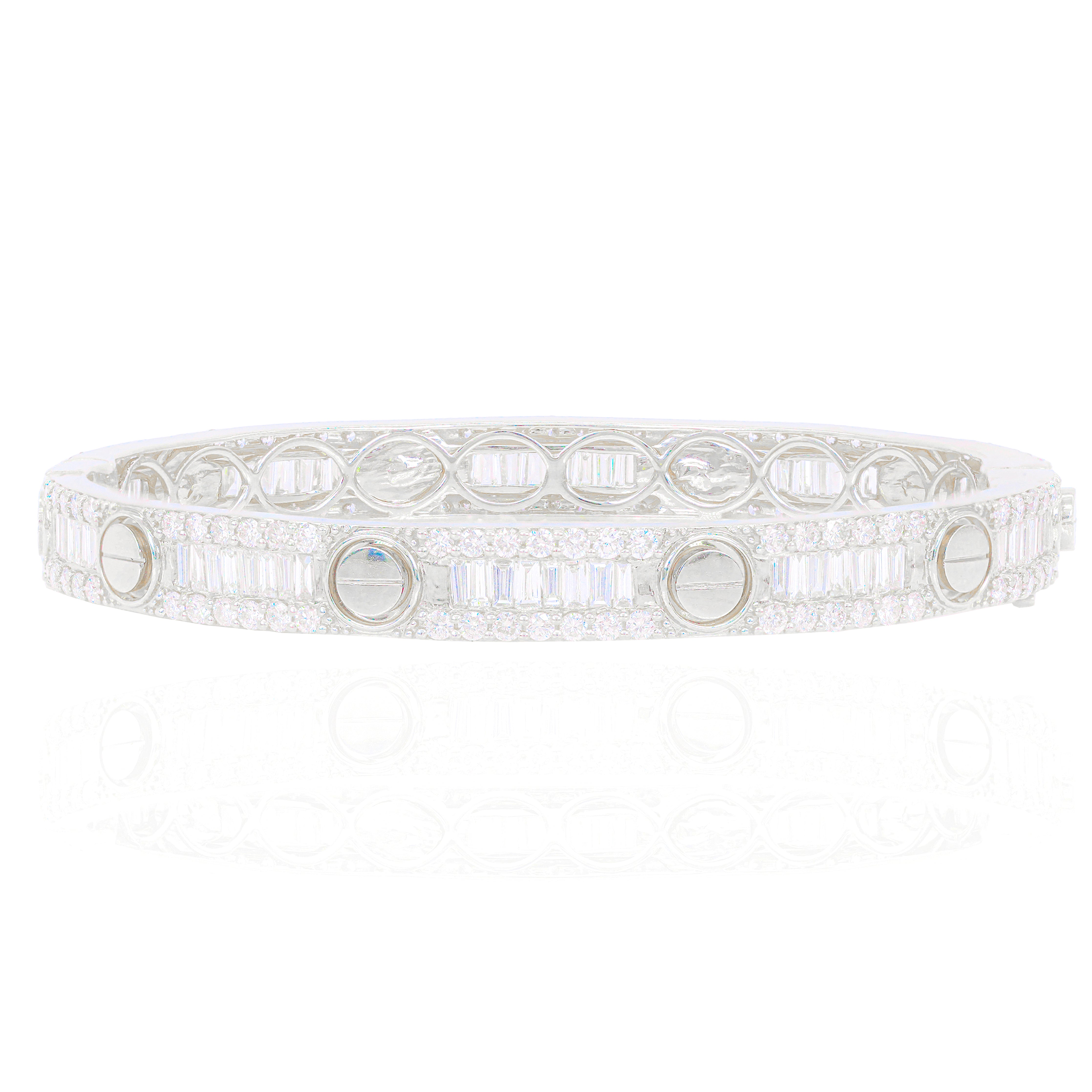 Love Style Baguette Diamond Bracelet
