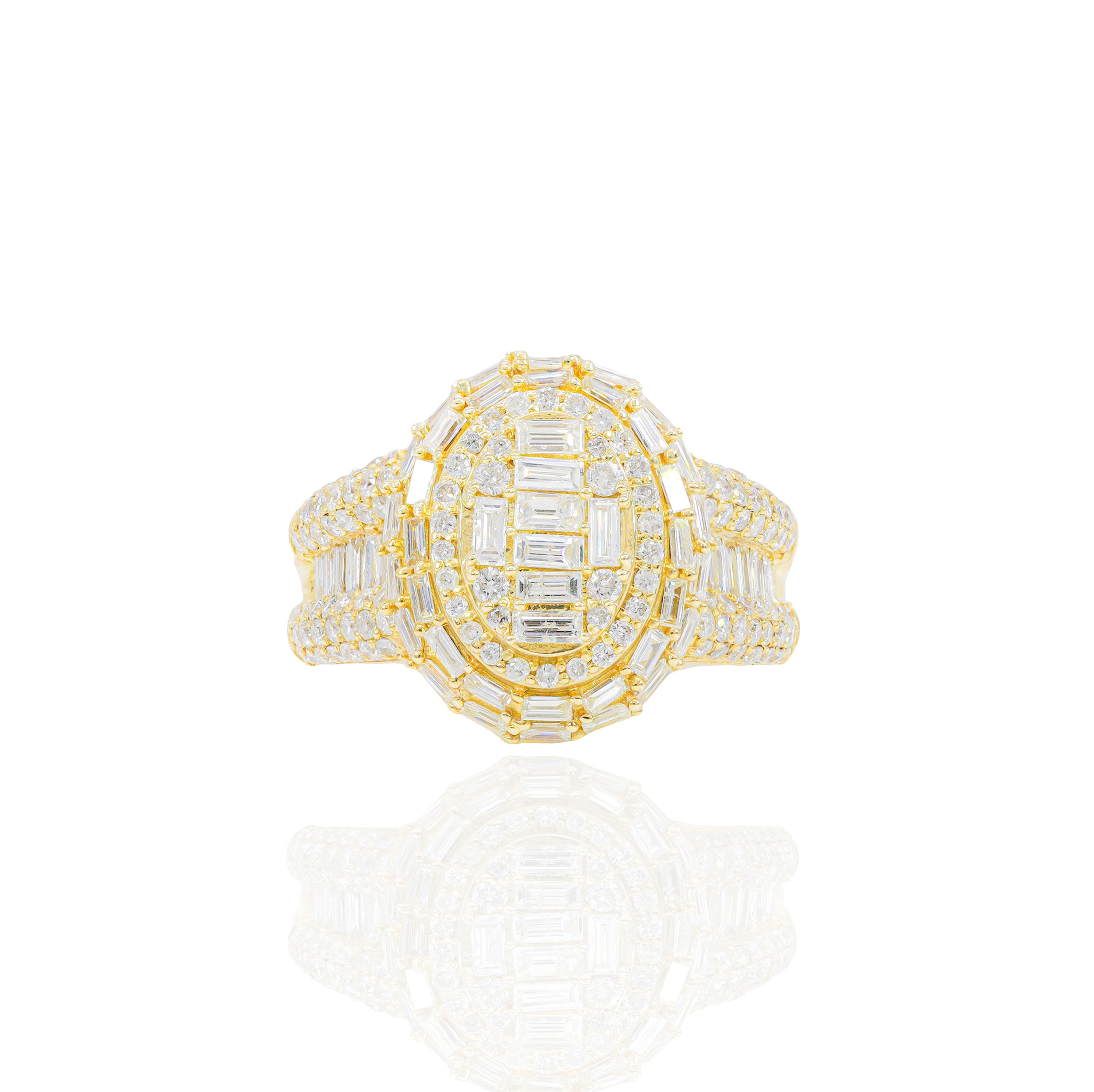 Oval Baguette Diamond Ring