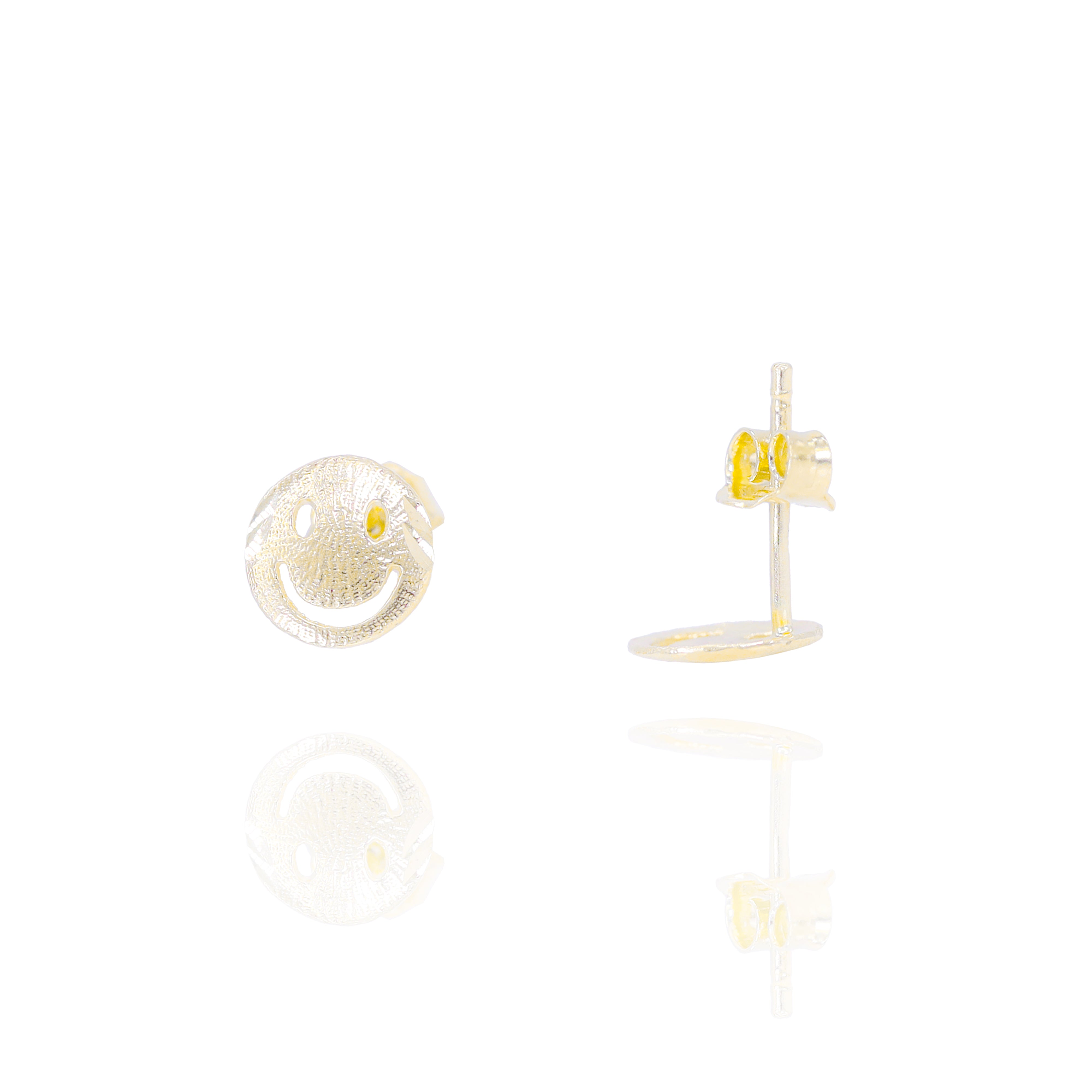 Stay Happy Solid Gold Earrings