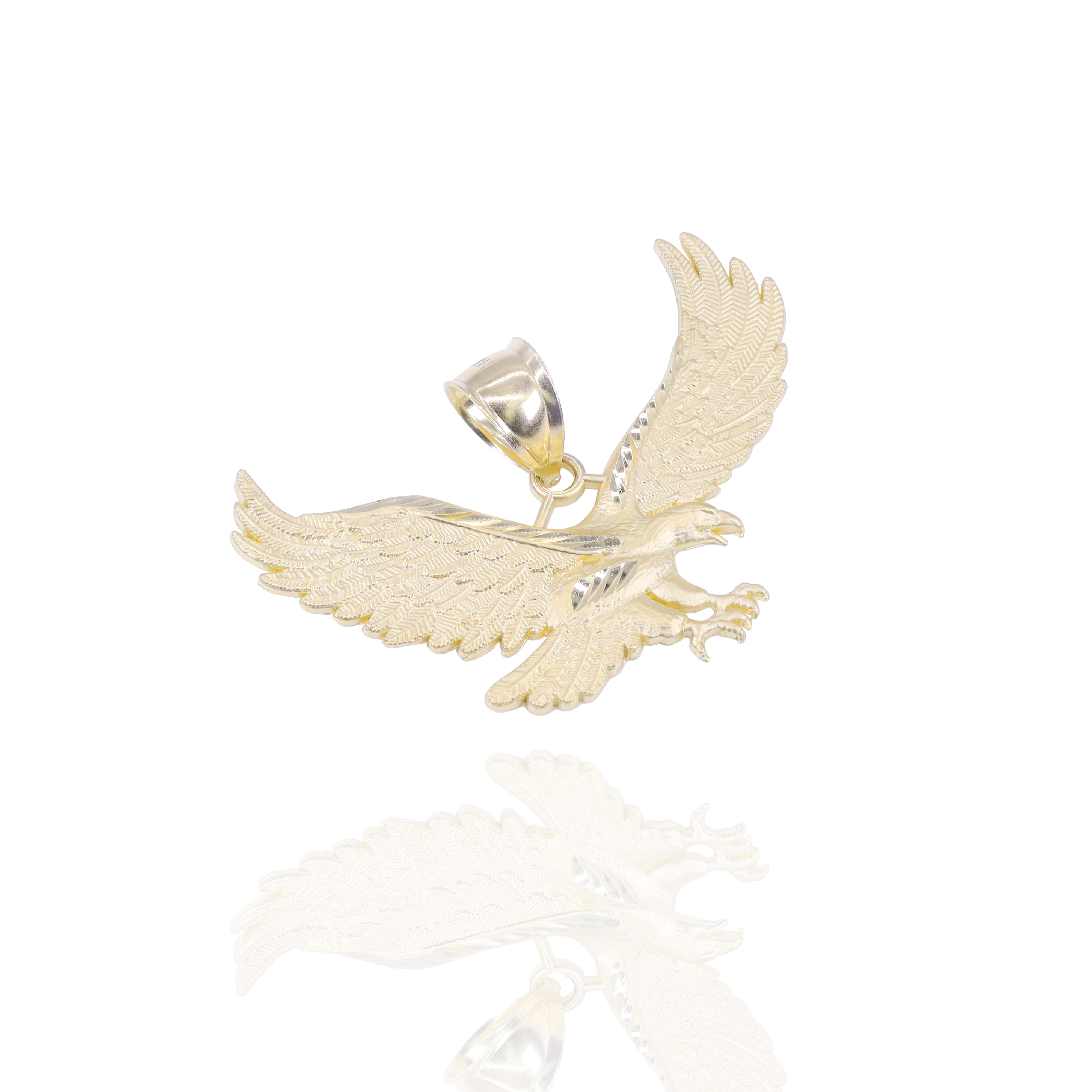 Soaring Eagle Gold Pendant