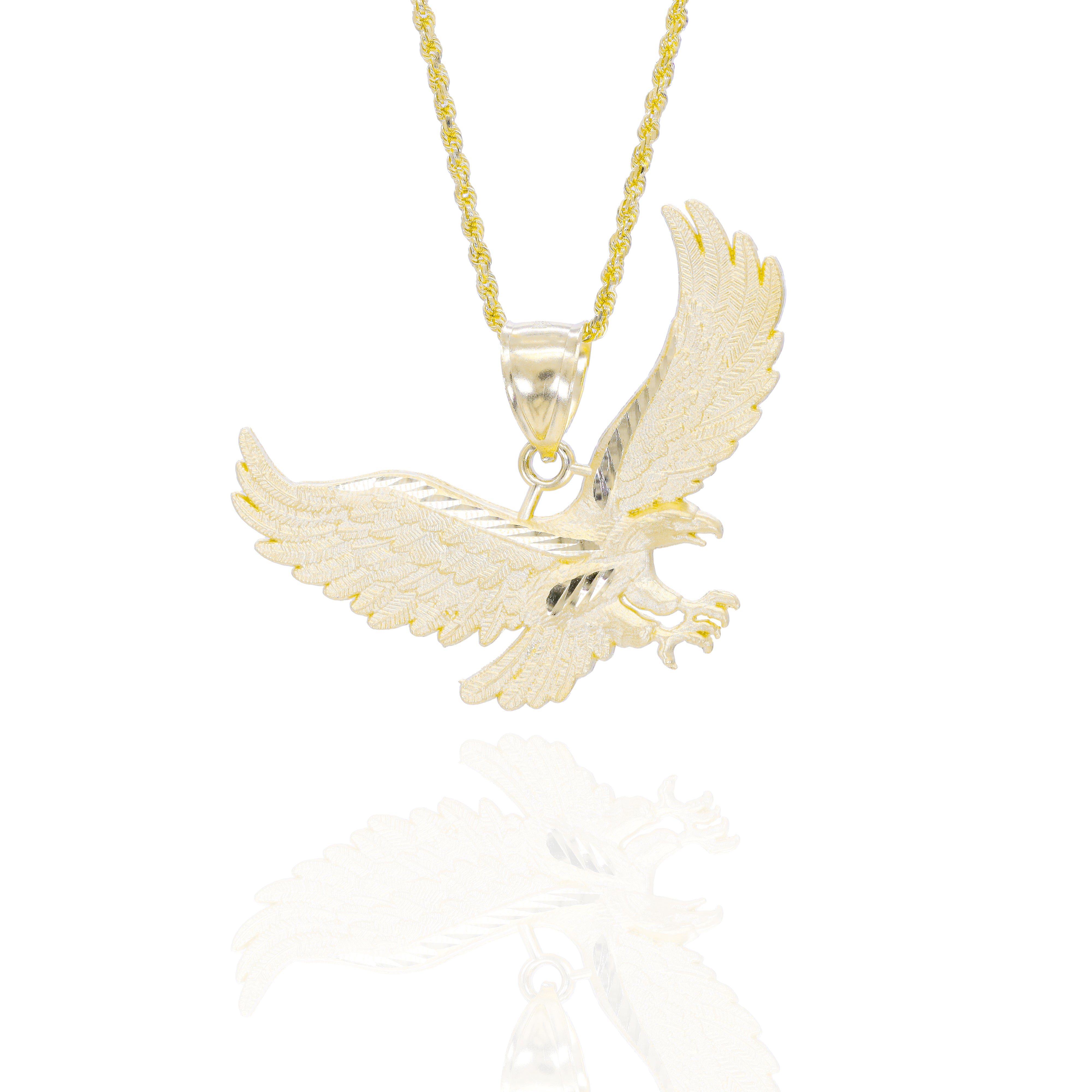 Soaring Eagle Gold Pendant