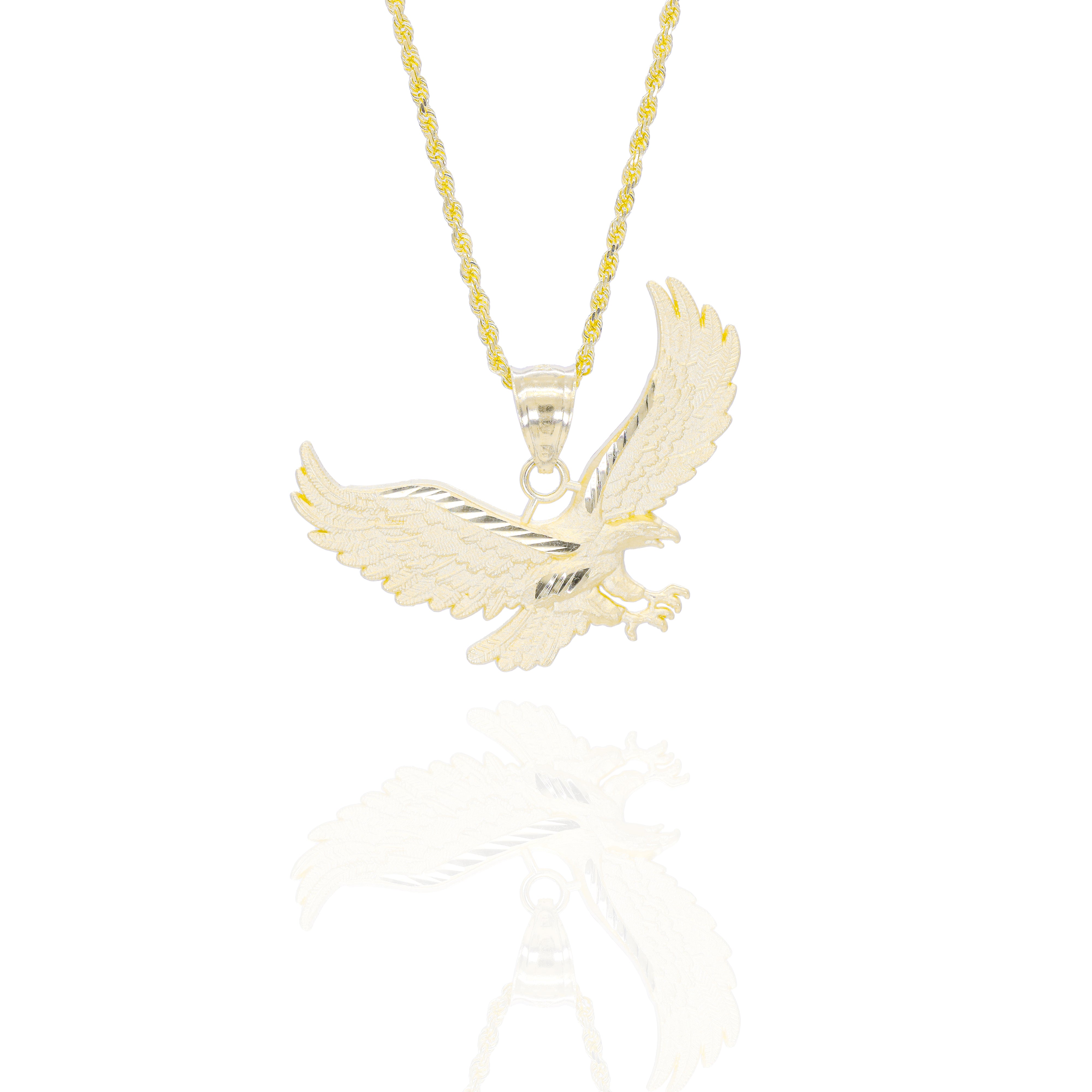 Soaring Eagle Gold Pendant