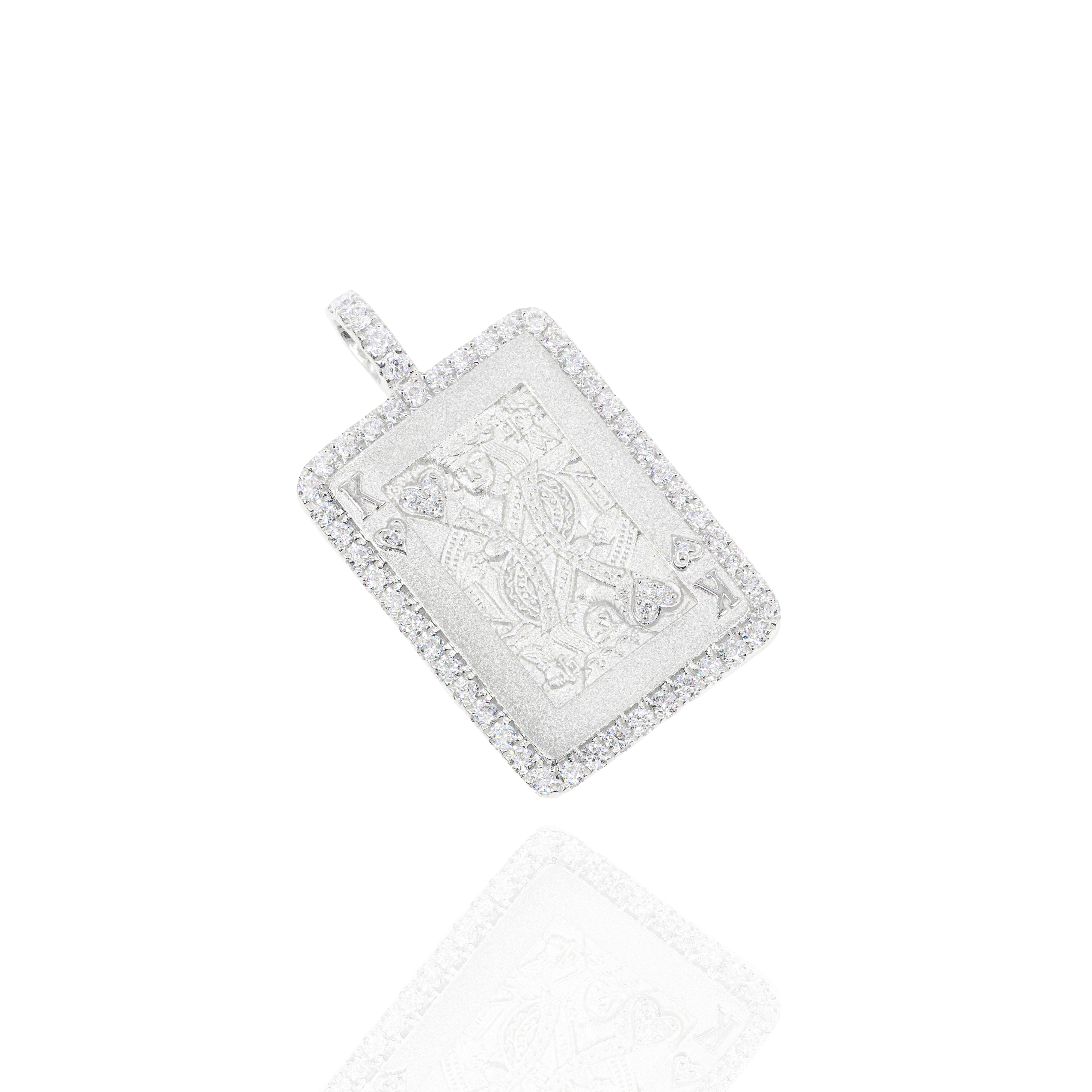 King of Hearts Diamond Pendant