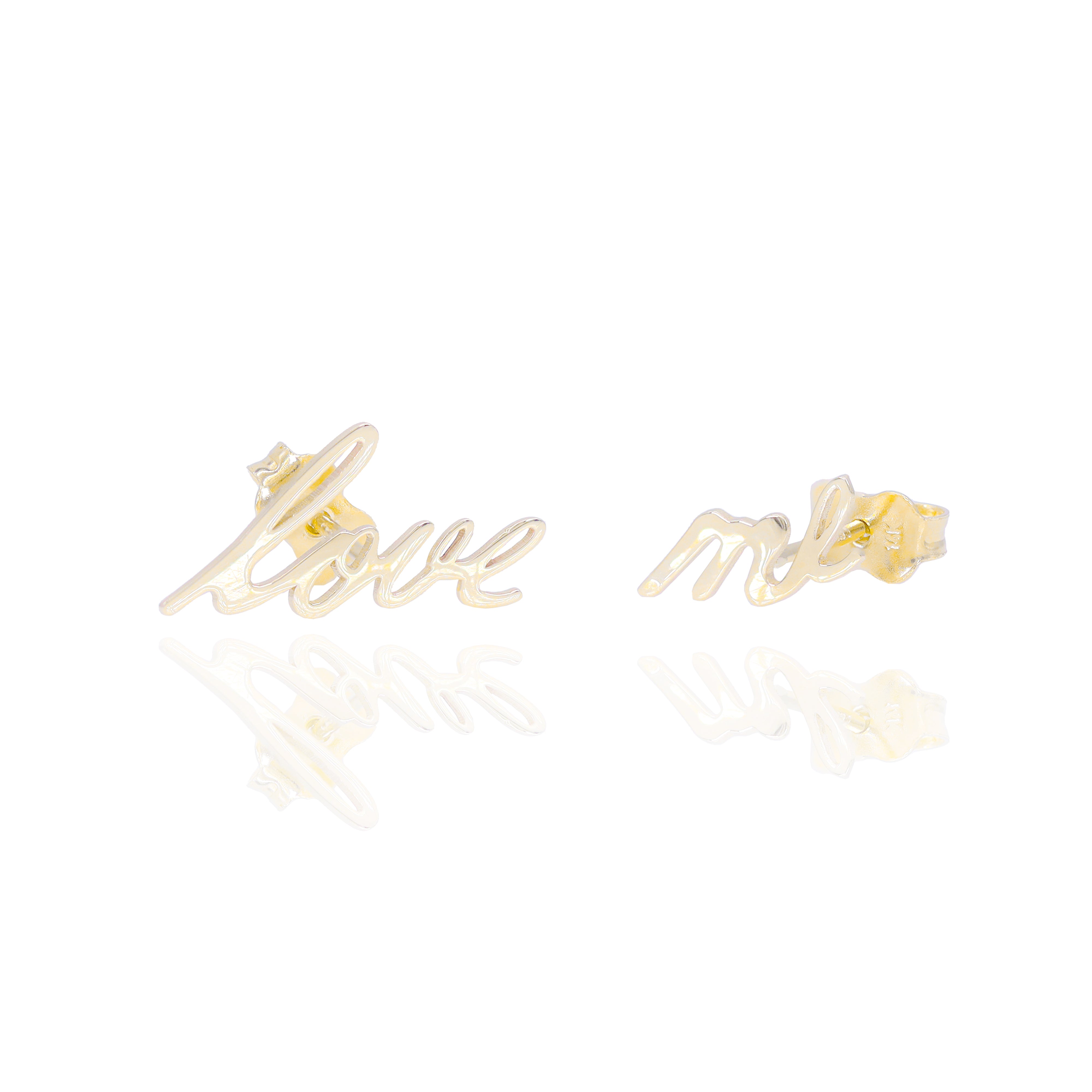 Love Me Solid Gold Earrings