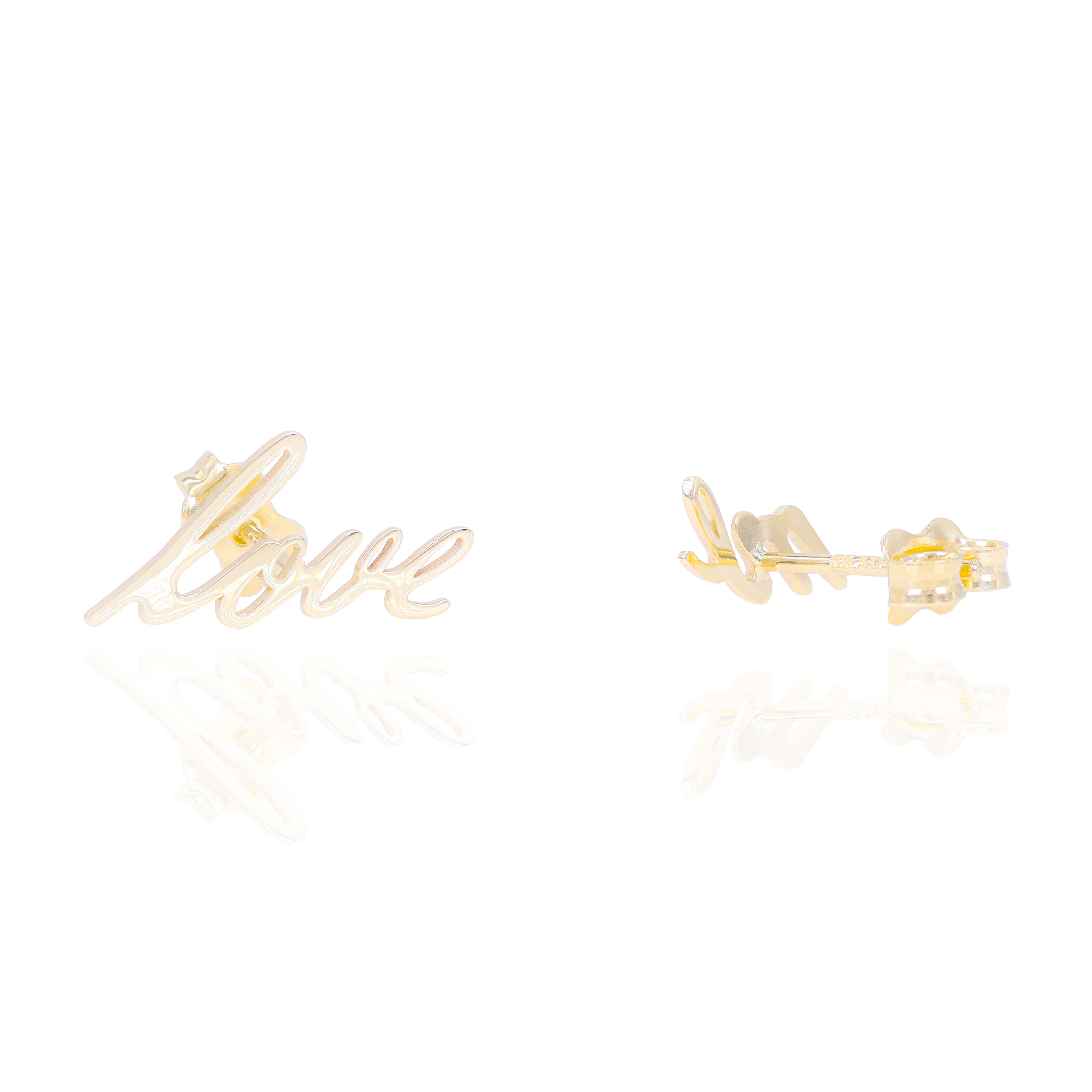 Love Me Solid Gold Earrings