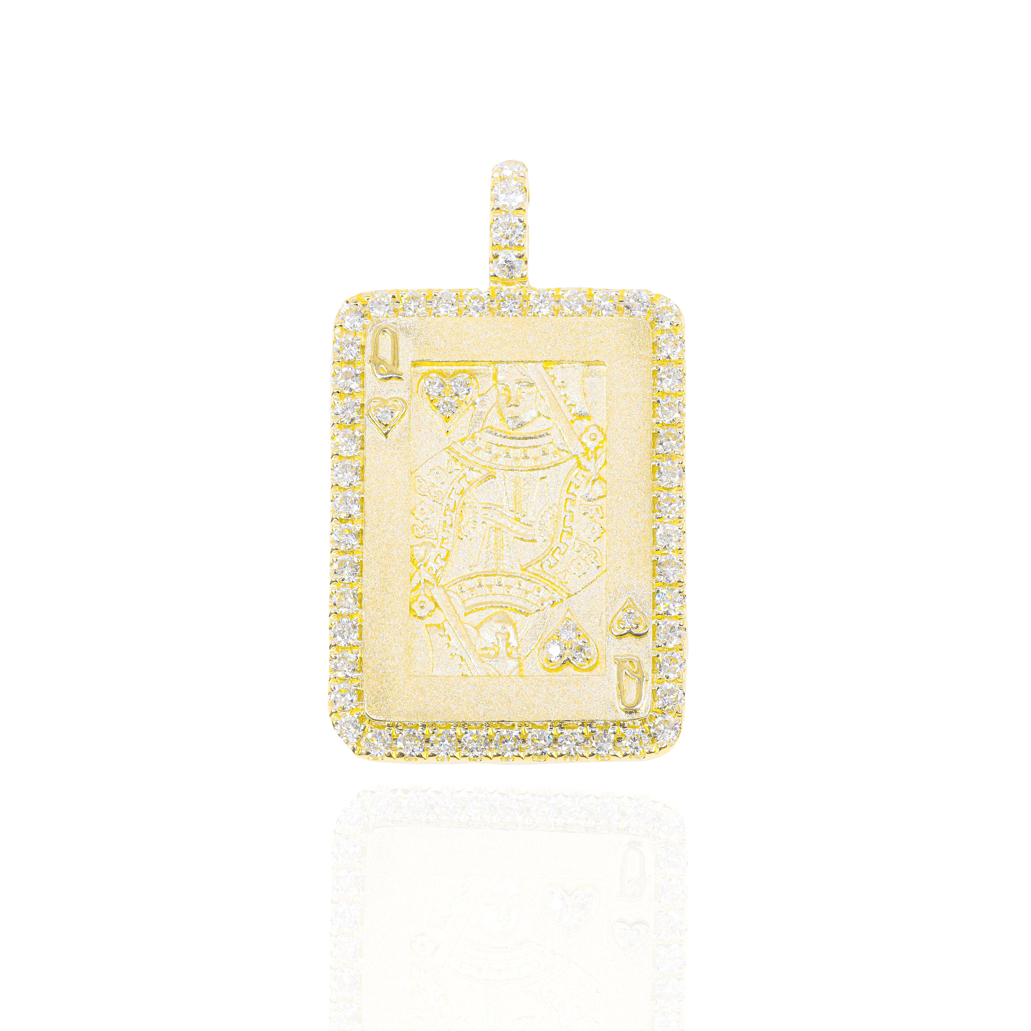 Queen of Diamonds Diamond Pendant