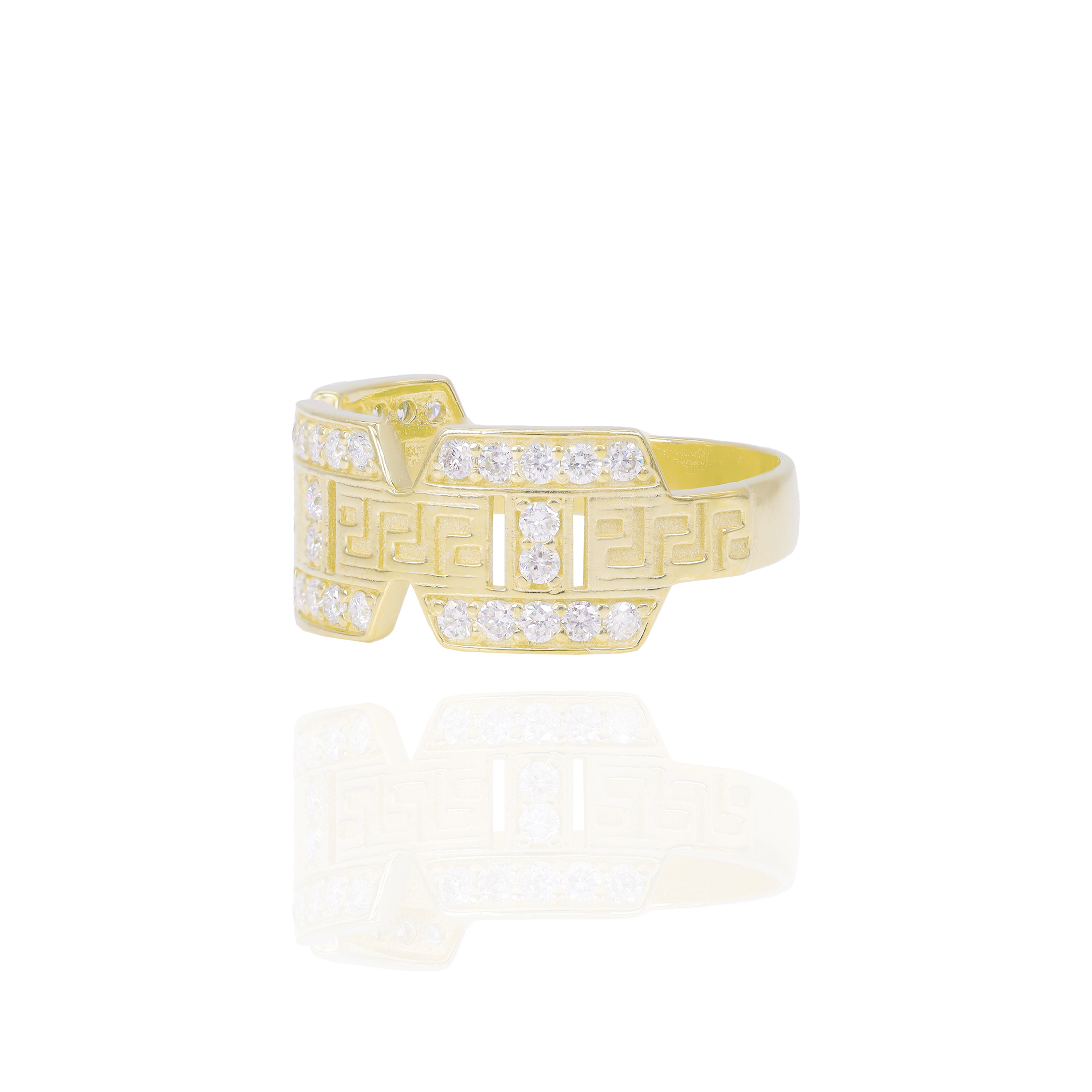 Diamond Roman Versace Ring