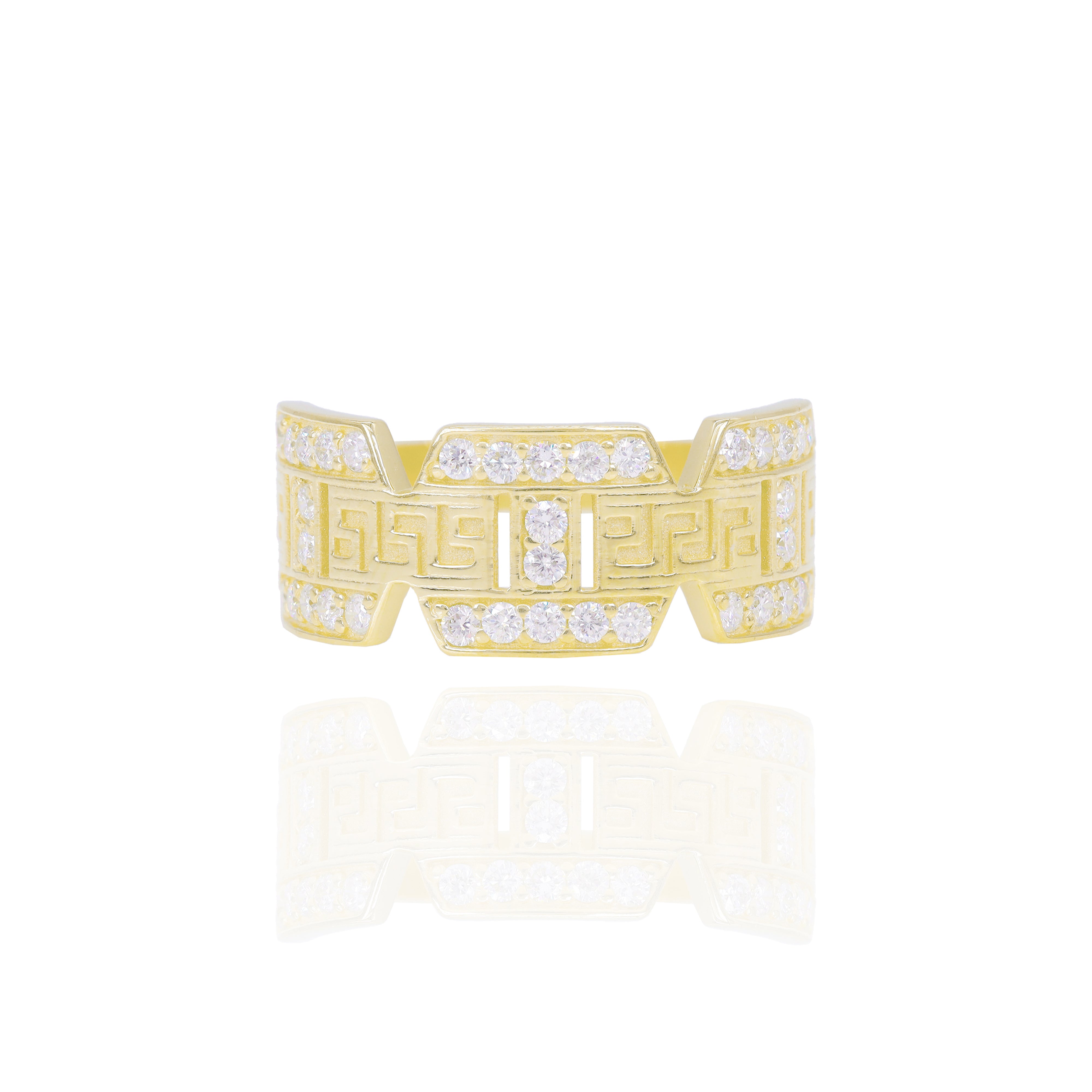 Diamond Roman Versace Ring