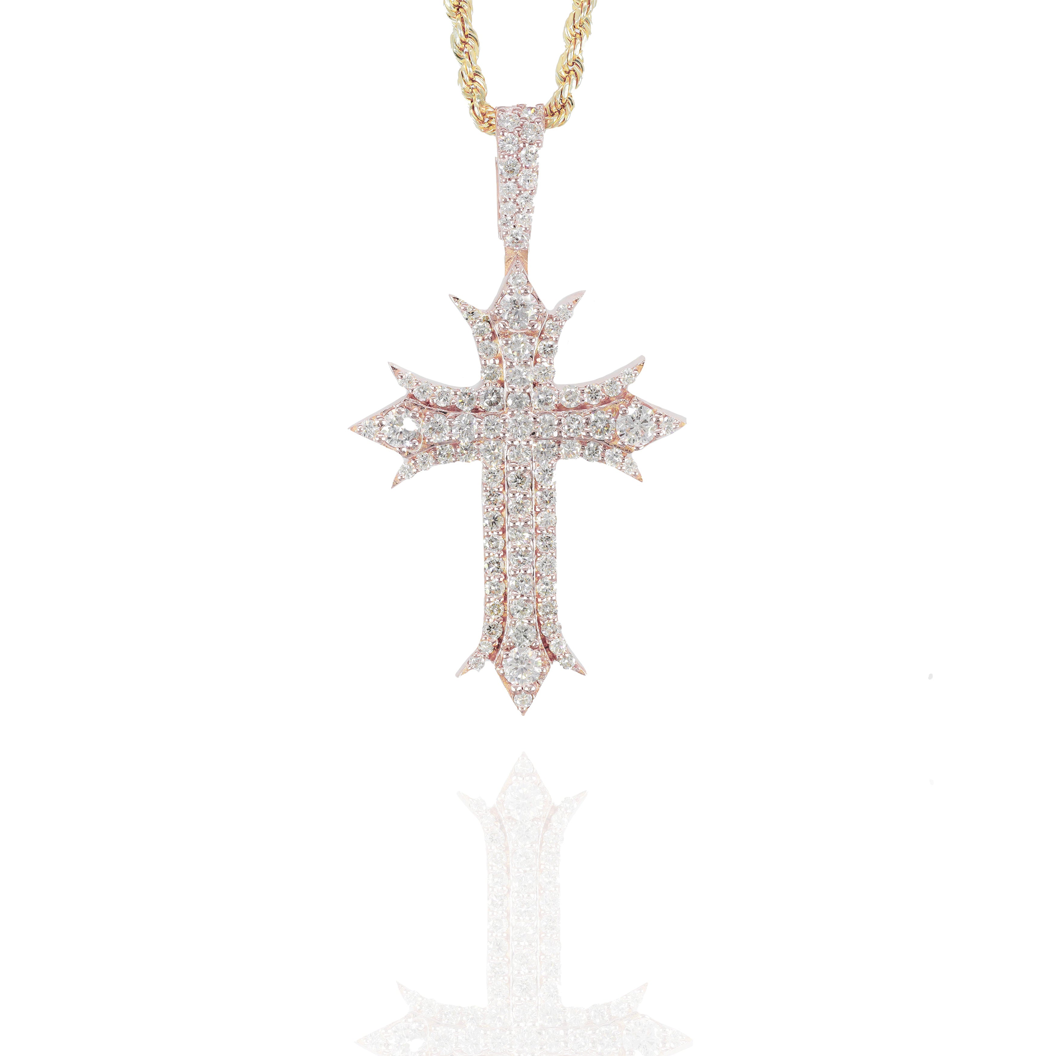 Royal Diamond Cross Pendant