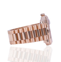 Rolex 228235 Day-Date 40mm Everose Gold Eisenkiesel Meteorite Baguette Diamond Dial
