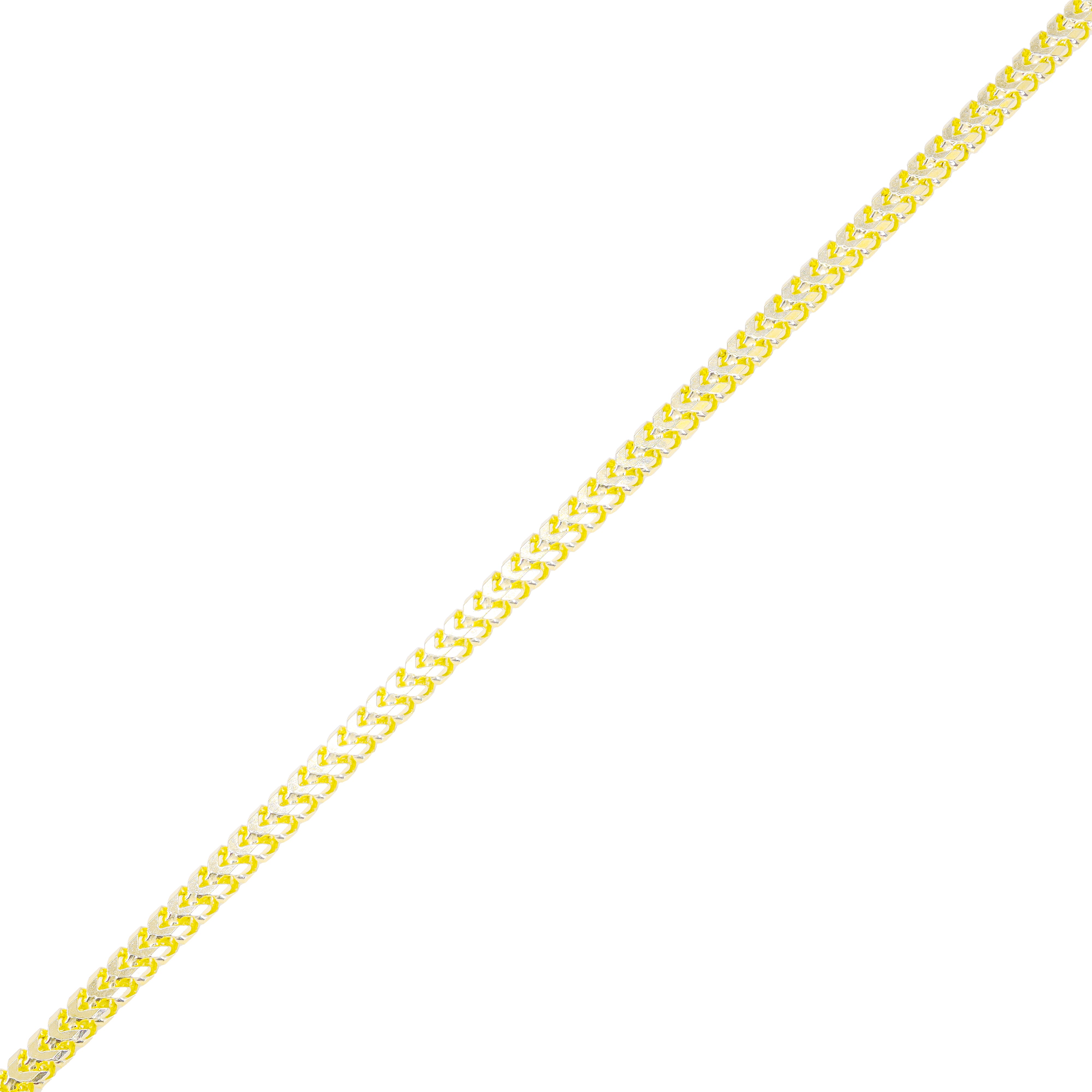 14KT Italian Rounded Franco Yellow Gold Chain