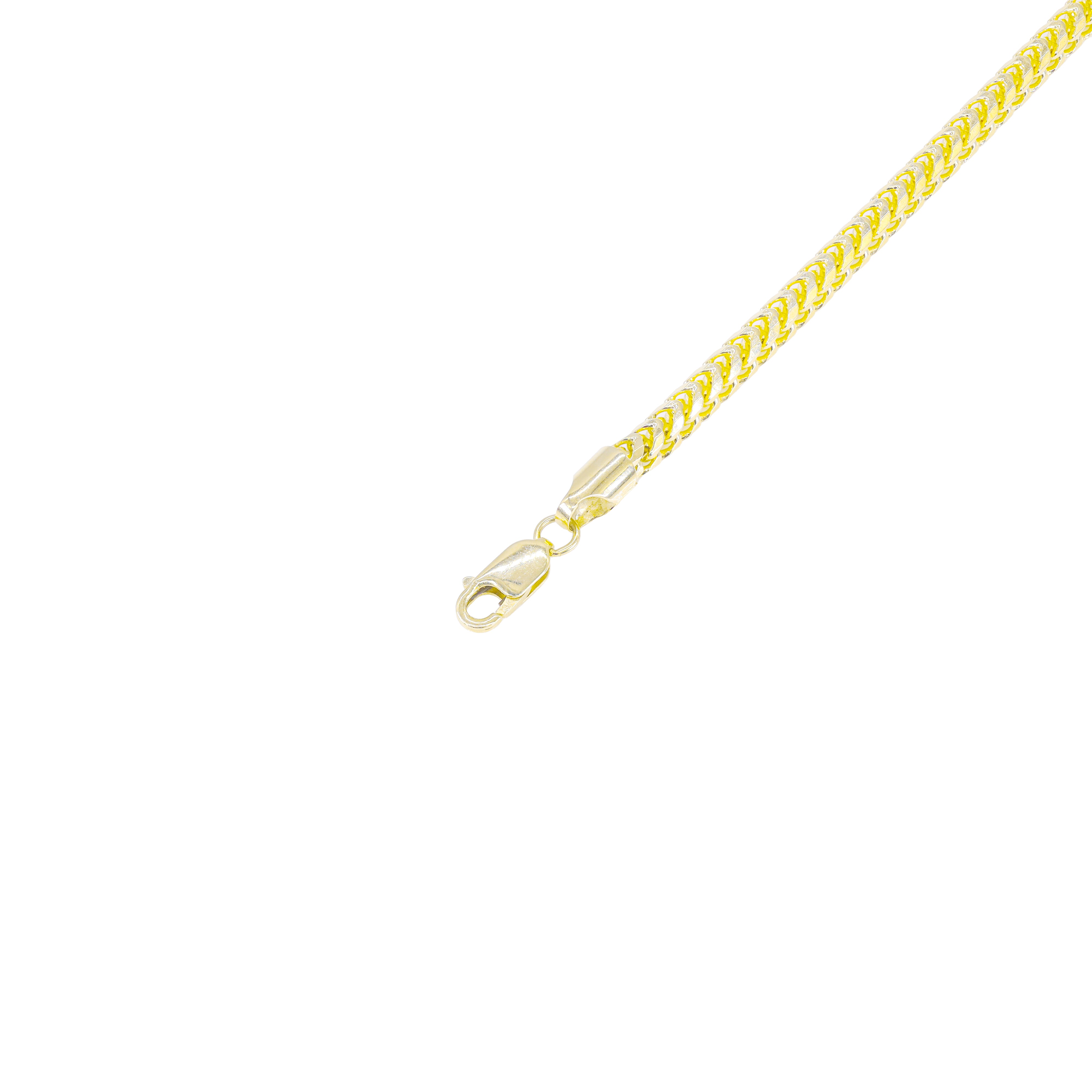 14KT Italian Rounded Franco Yellow Gold Chain