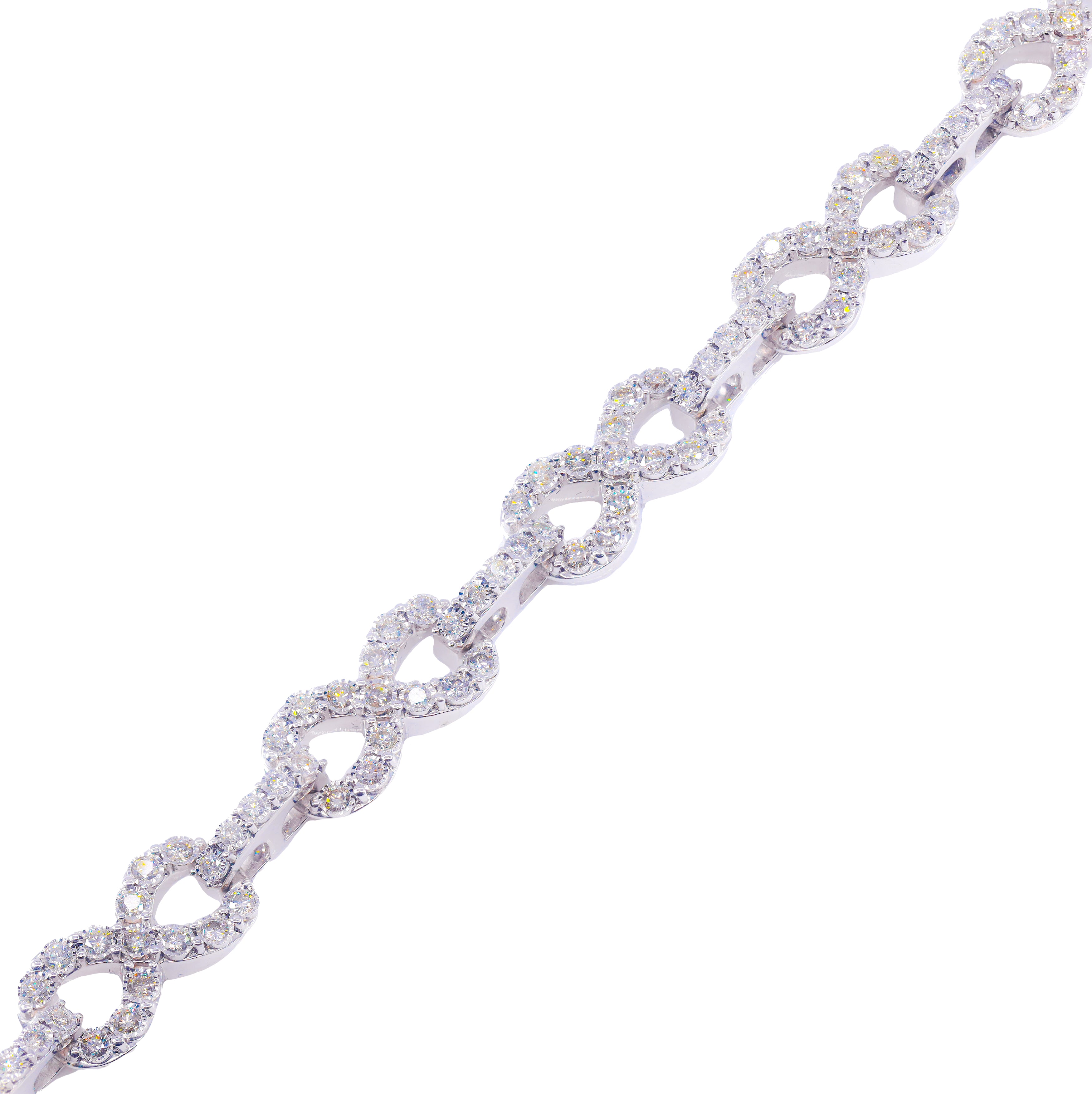 Infinity Link Diamond Tennis Chain