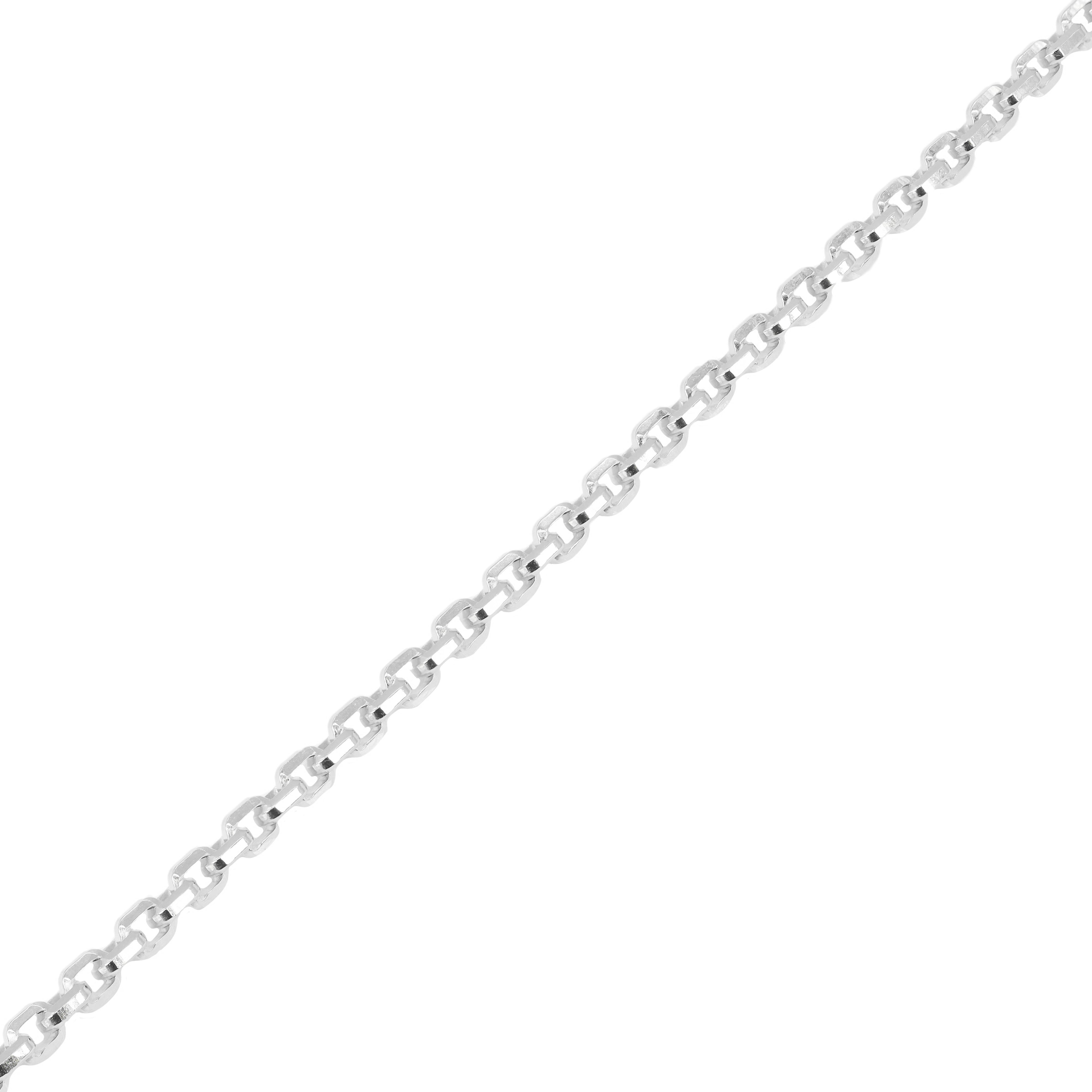 14KT Solid Hermes Link White Gold Chain