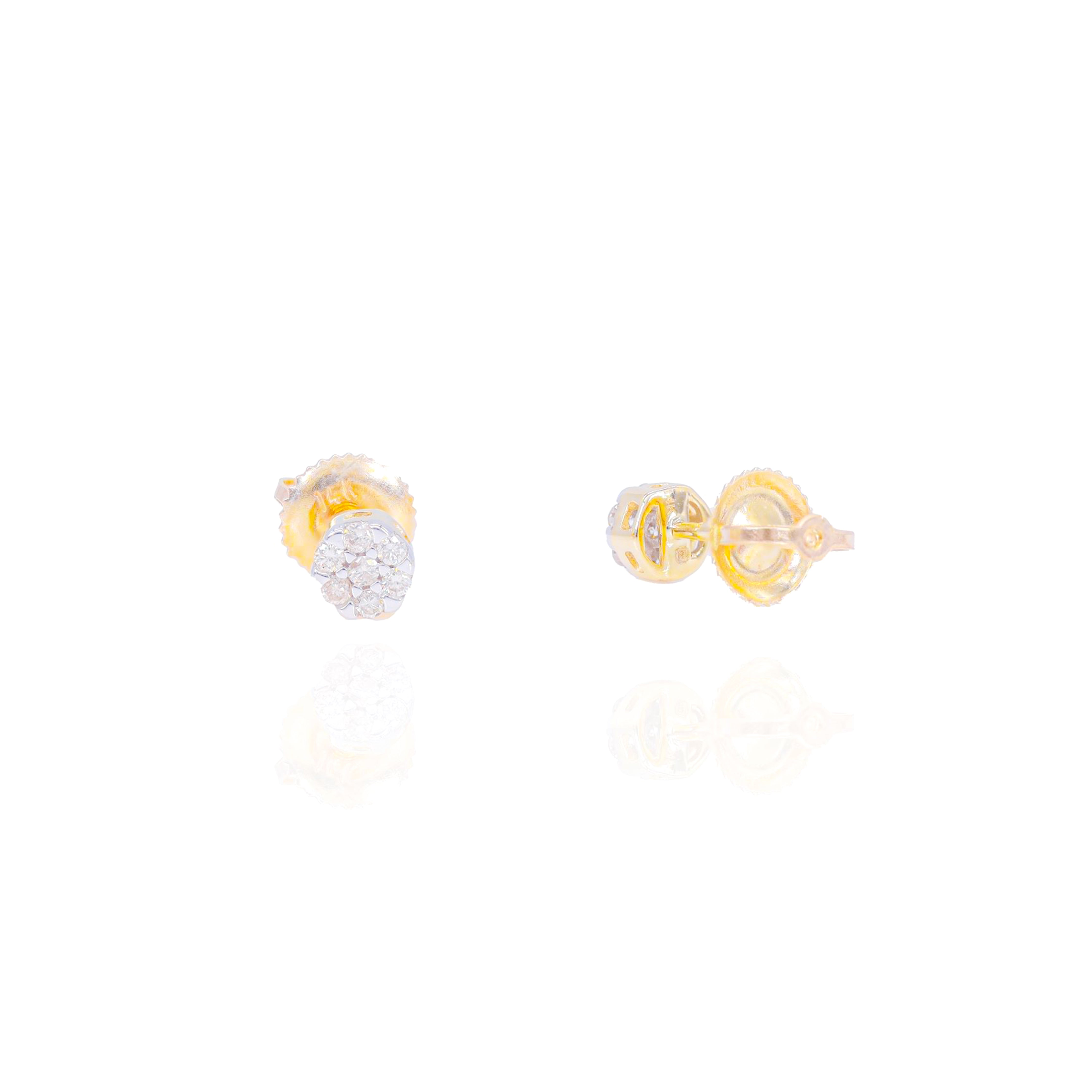 Small Cluster Diamond Earrings