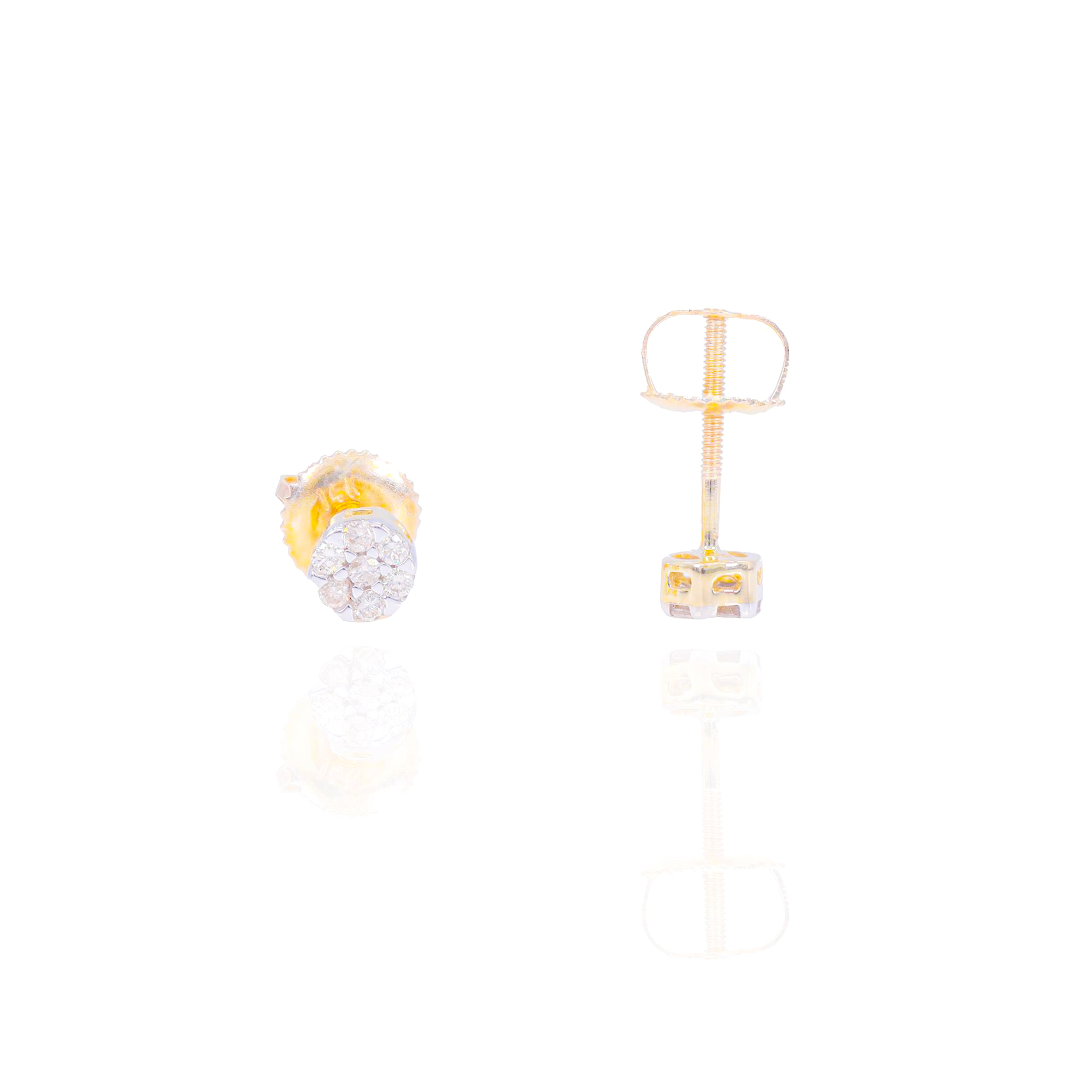 Small Cluster Diamond Earrings