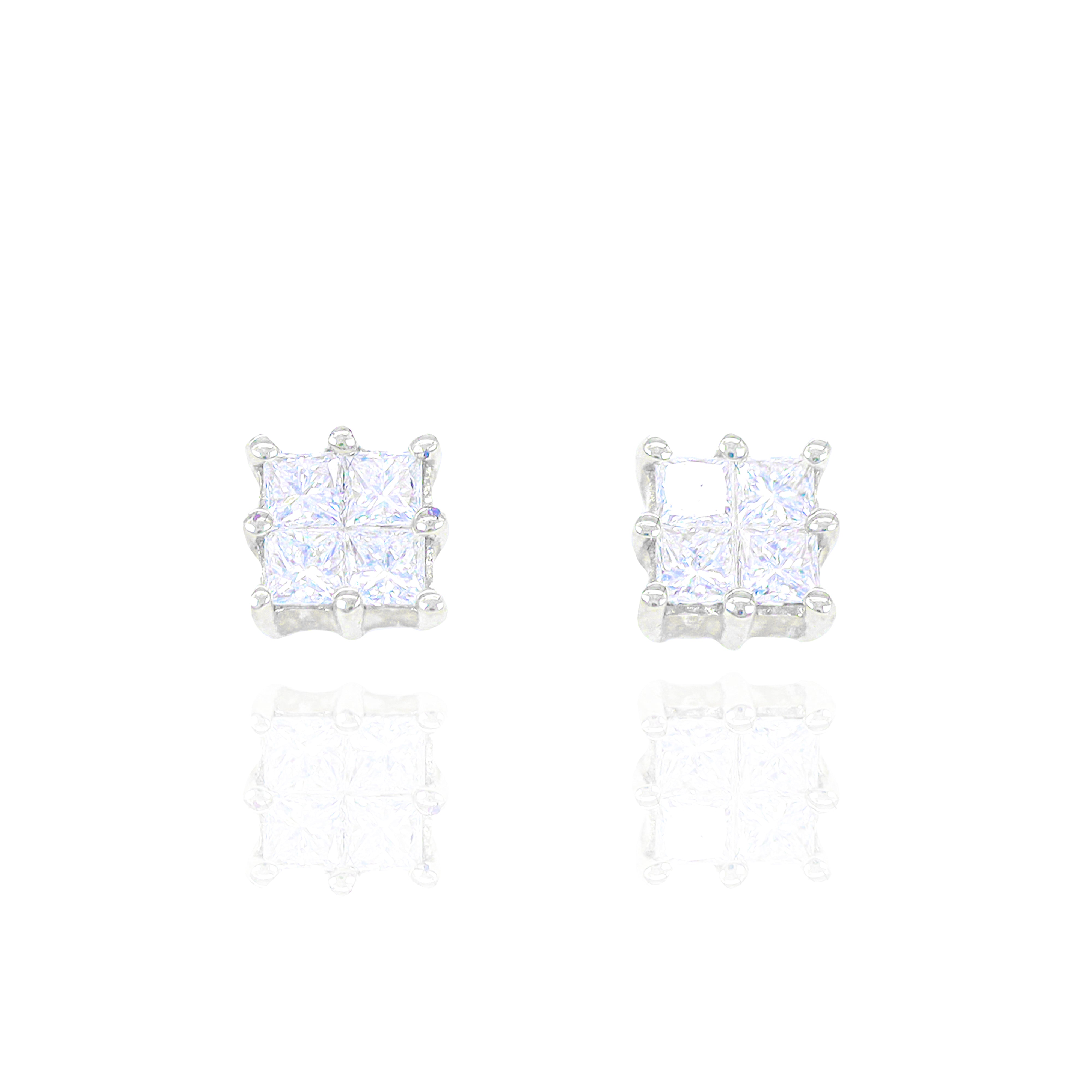 Princess Cut Diamond Earrings