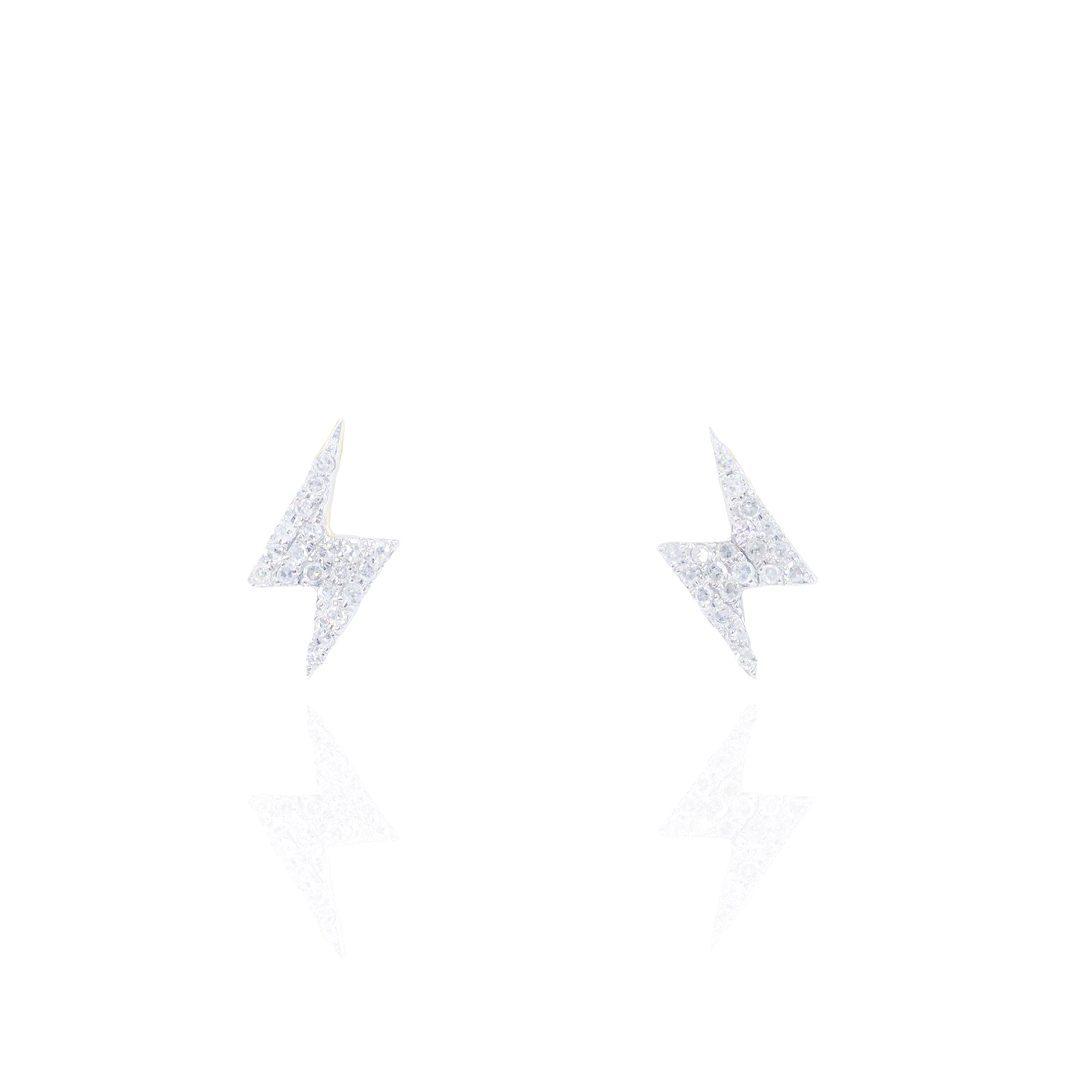 Lightening Bolt Diamond Earrings