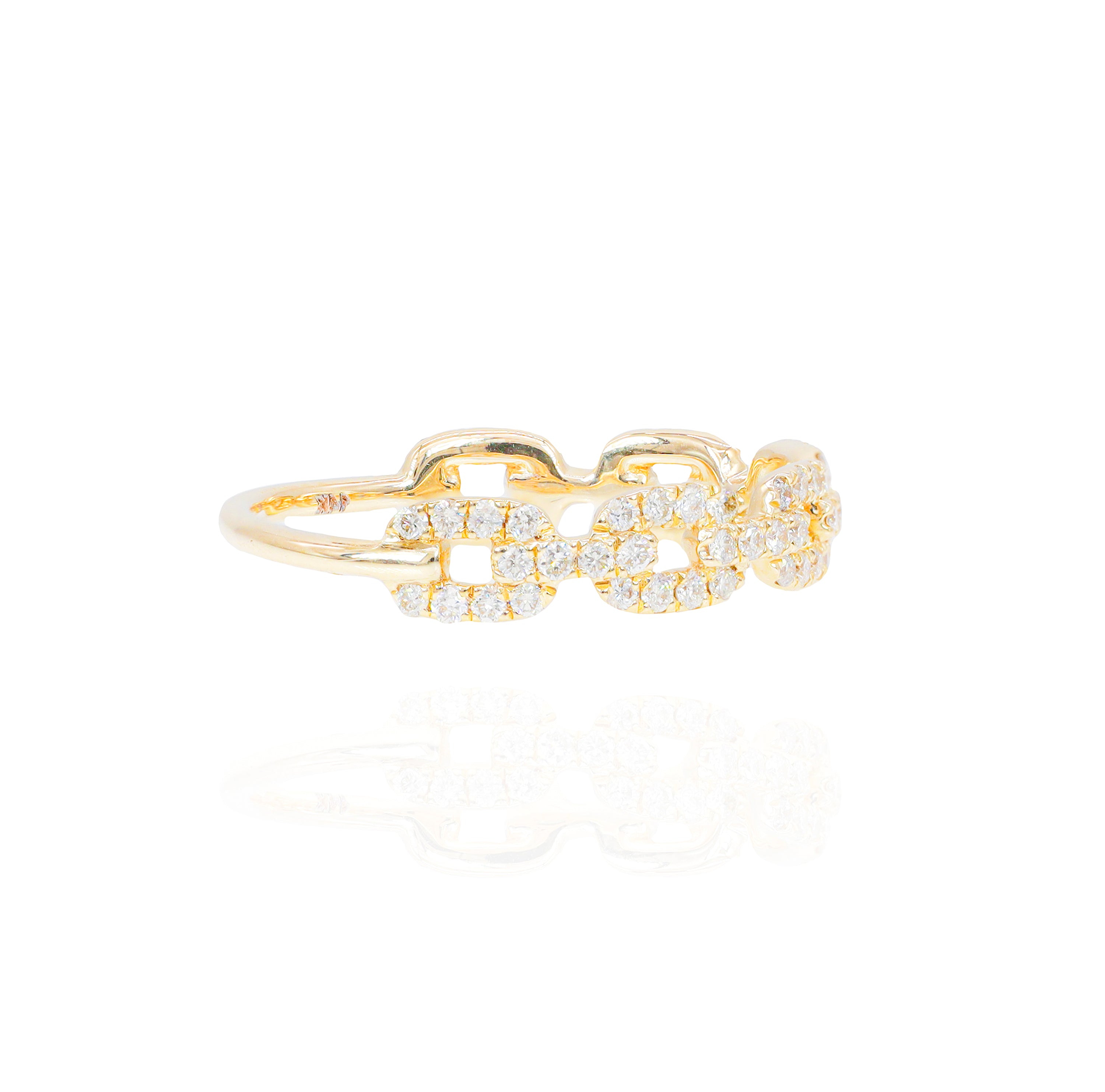 Small Hermes Diamond Ring