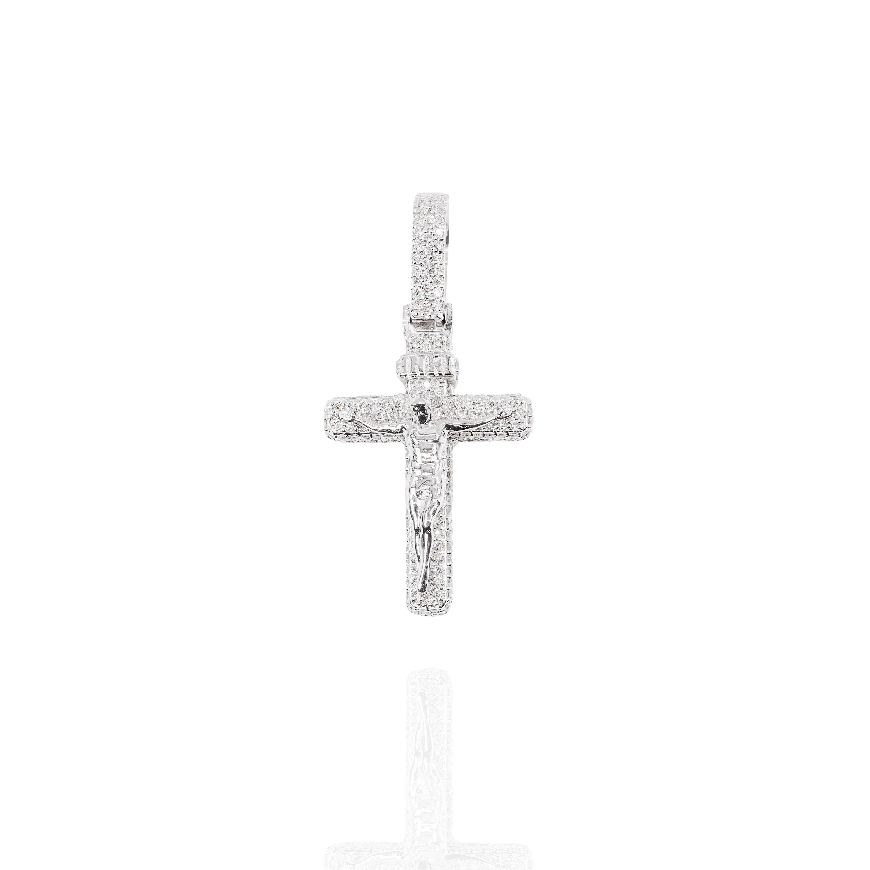 Jesus On The Cross Diamond Pendant