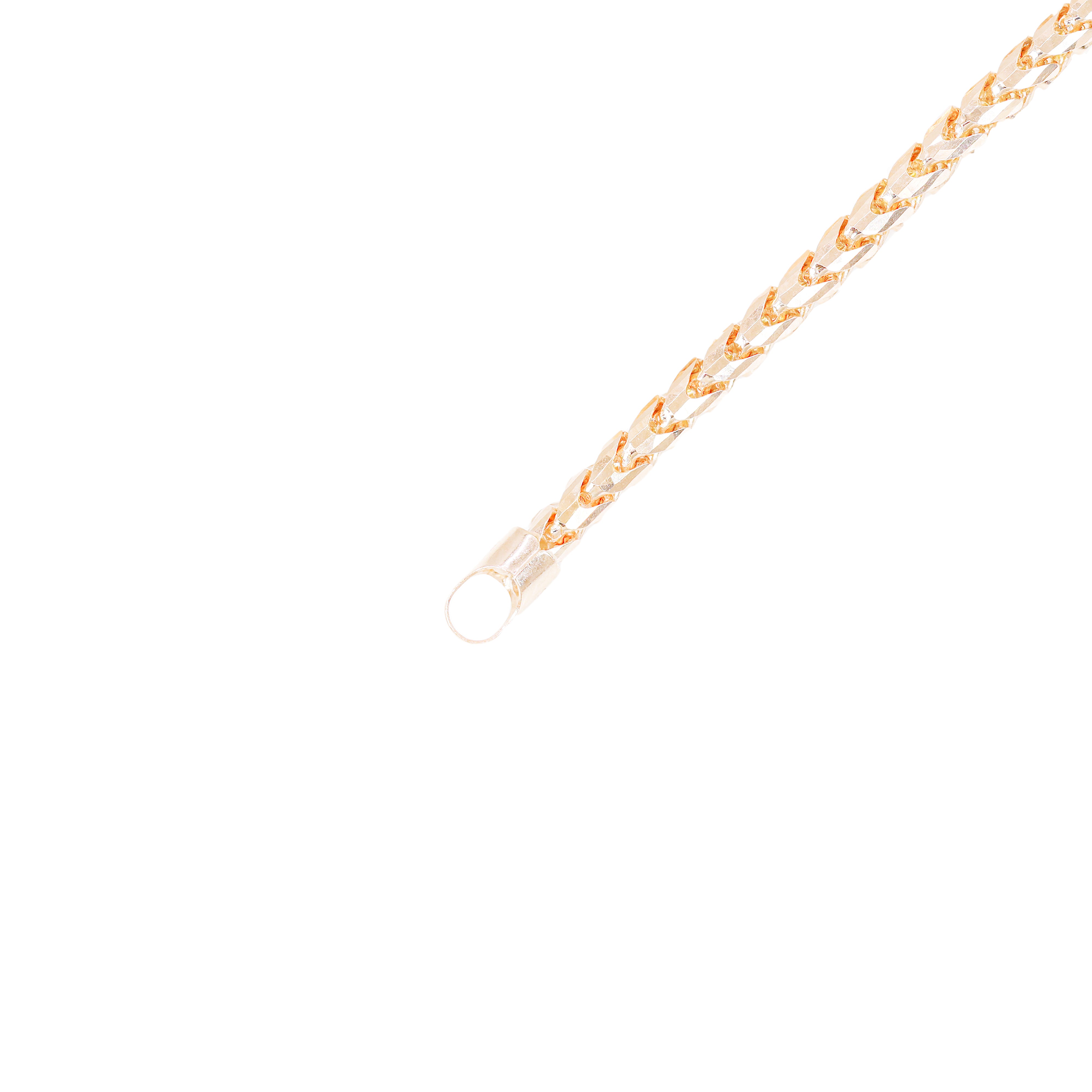 14KT Solid Rounded Franco Rose Gold Chain