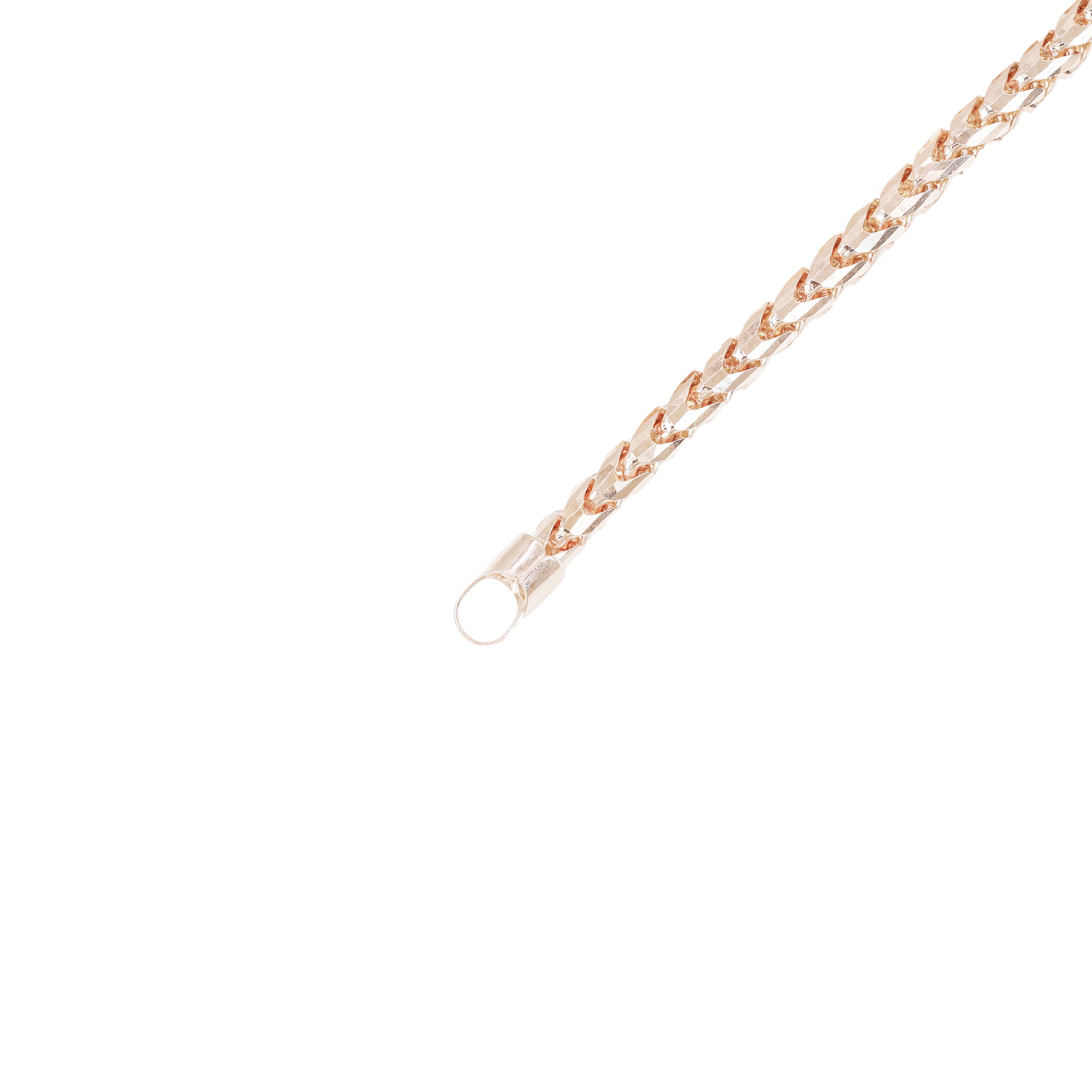 14KT Solid Rounded Franco Rose Gold Chain