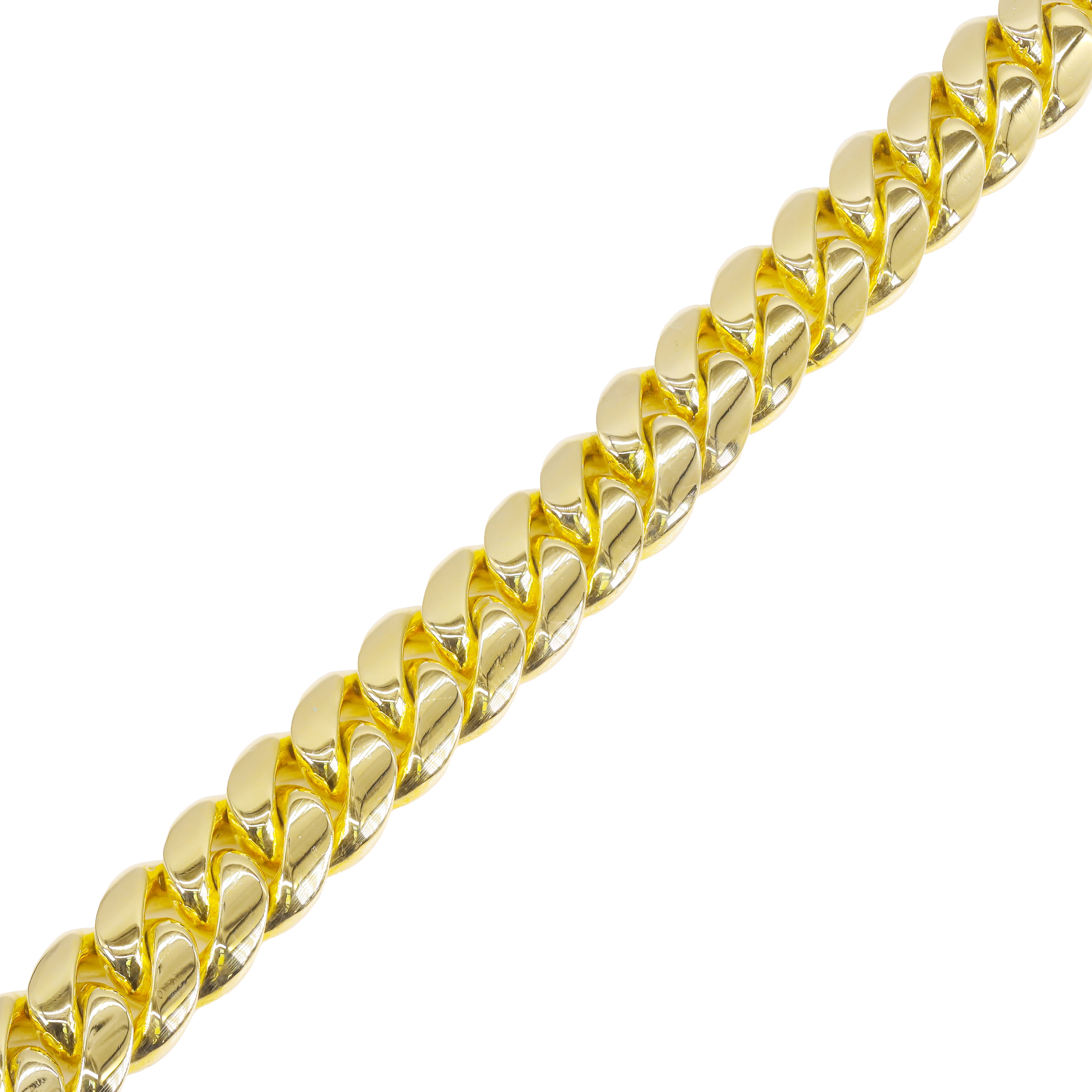 14.5mm Miami Cuban with Diamond Lock Bracelet