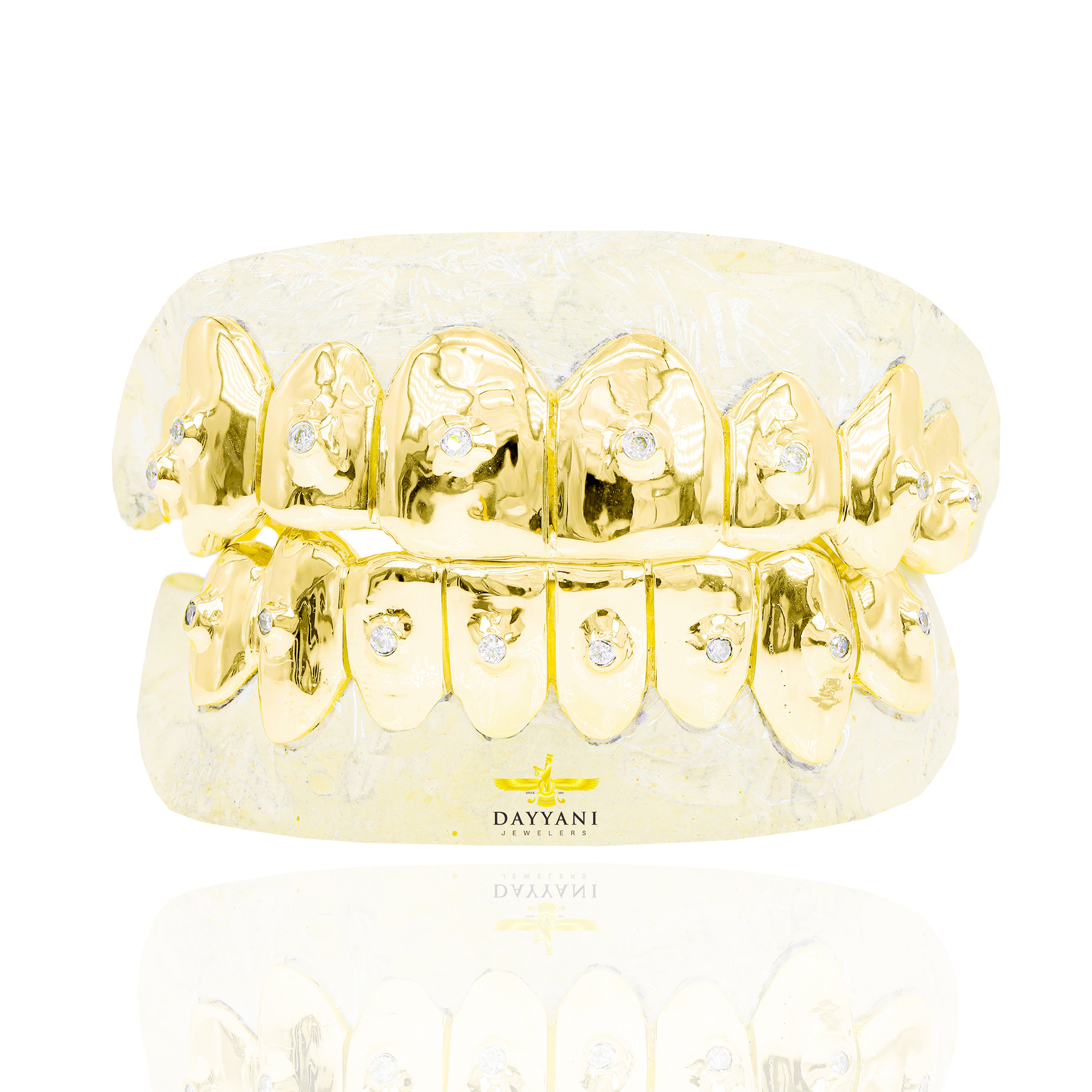 Custom VS1 Clarity SINGLE Diamond Grillz Solid Gold Grillz