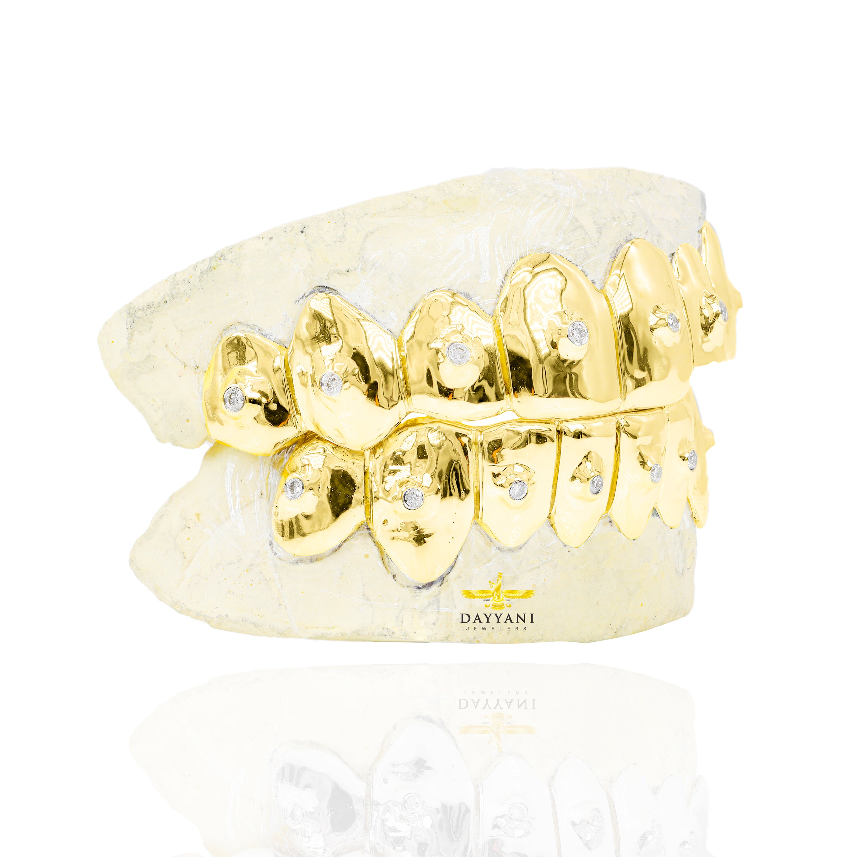 Custom VS1 Clarity SINGLE Diamond Grillz Solid Gold Grillz