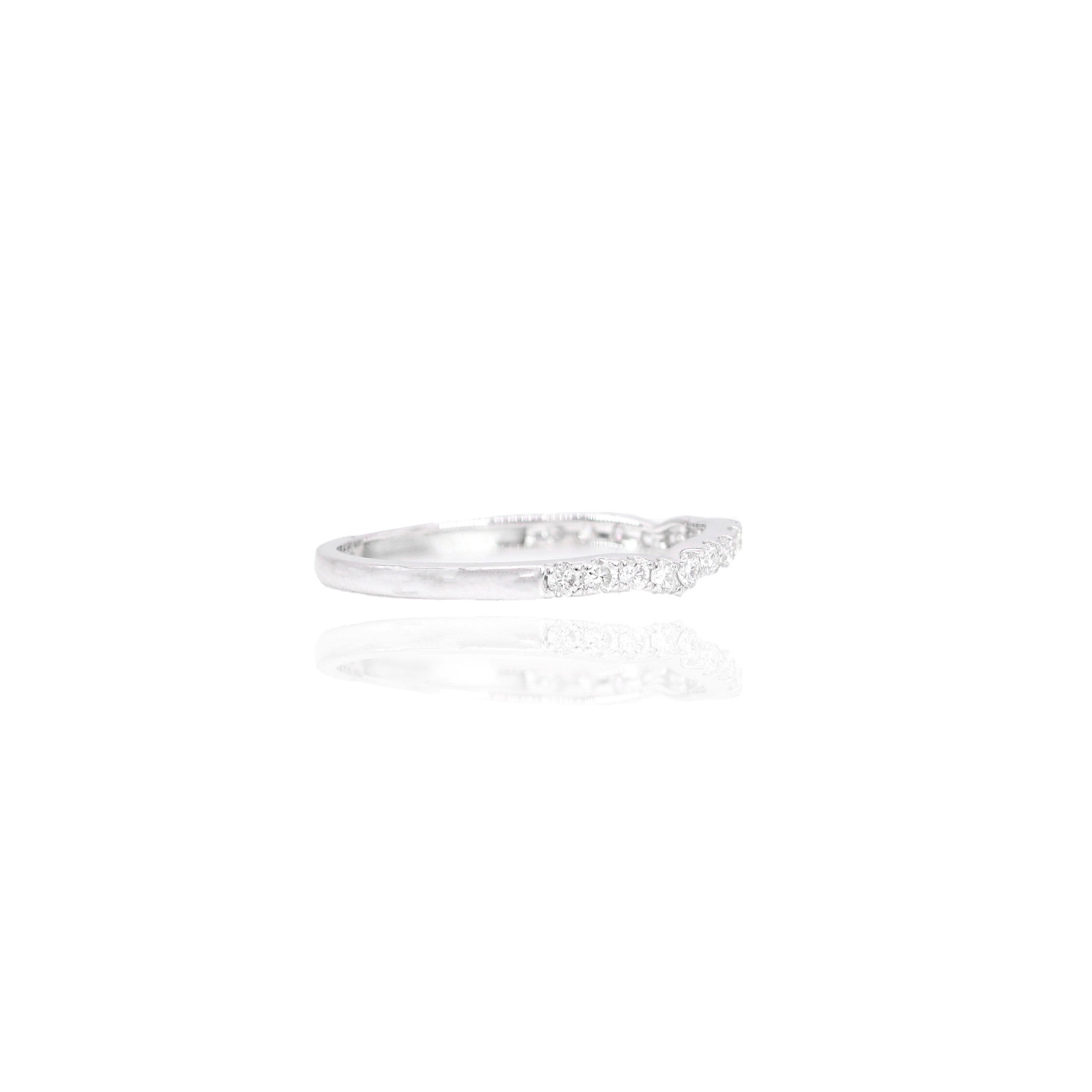Straight Baguette with Halo Diamond Engagement Ring & Band