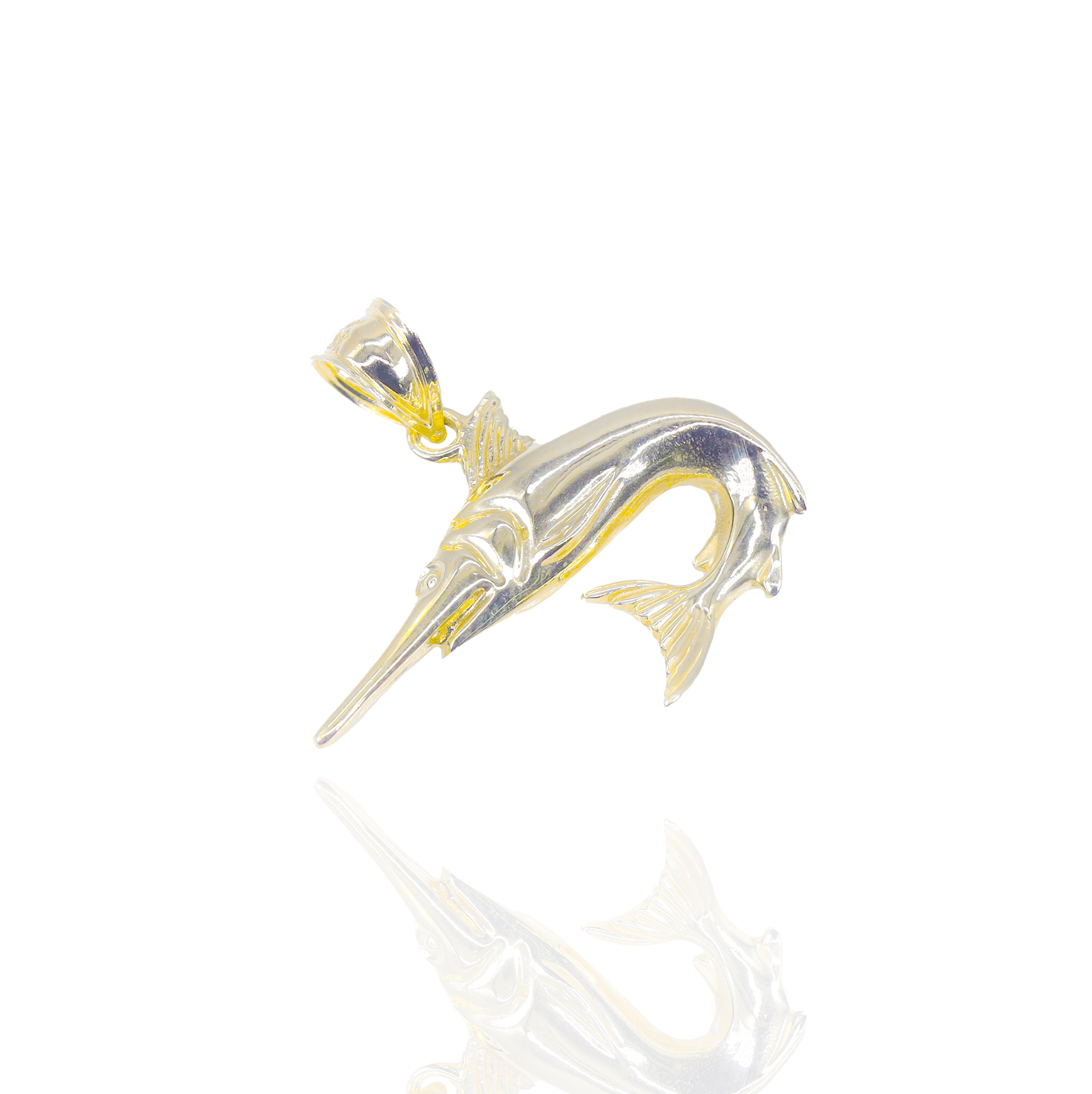 Swordfish Gold Pendant