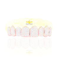 Custom VS Clarity Diamond Grillz Hand Set Natural Diamonds Gold Grillz (Zig-Zag Setting)
