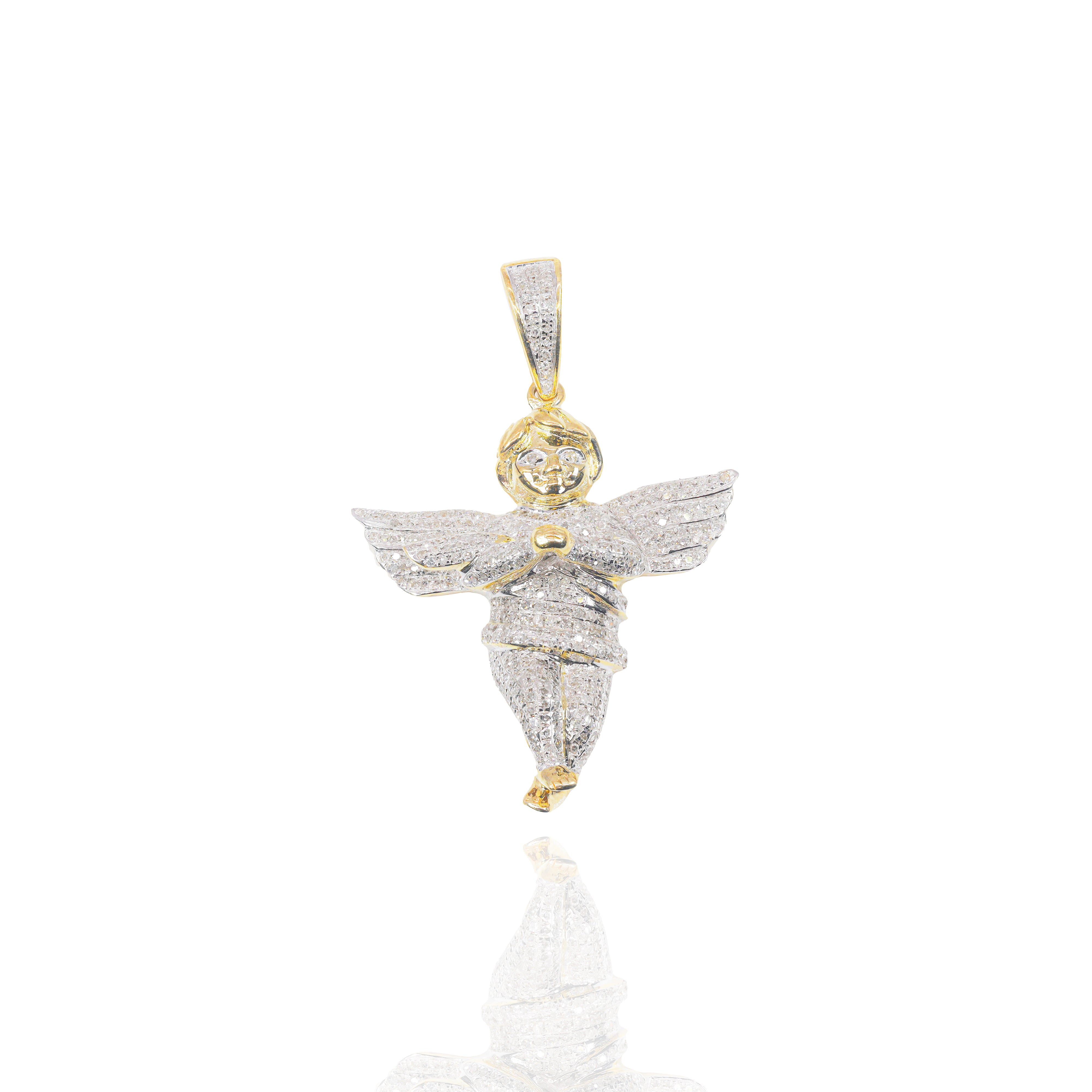 Baby Angel Diamond Pendant (Large-Size)