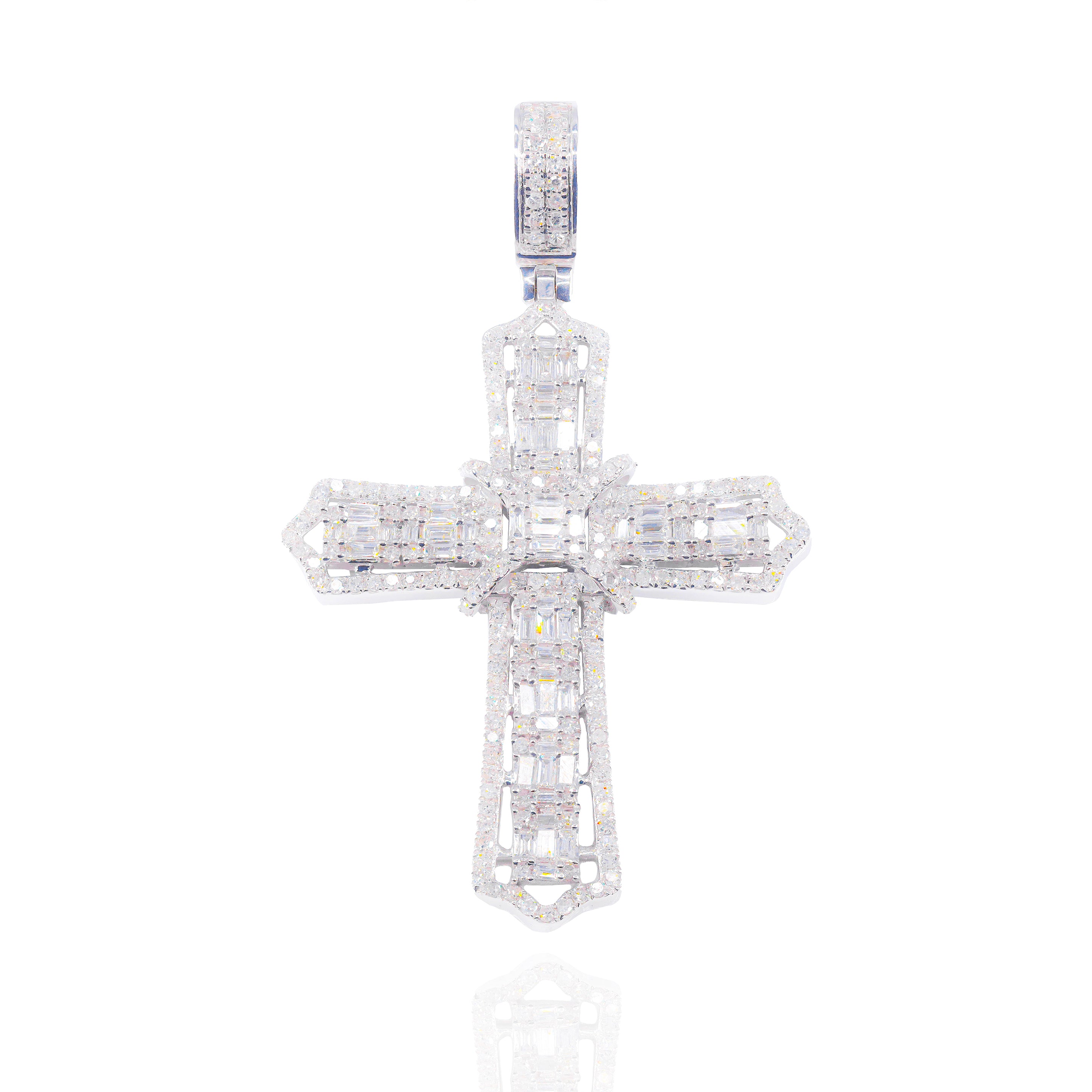 Patonce Cross Diamond Pendant