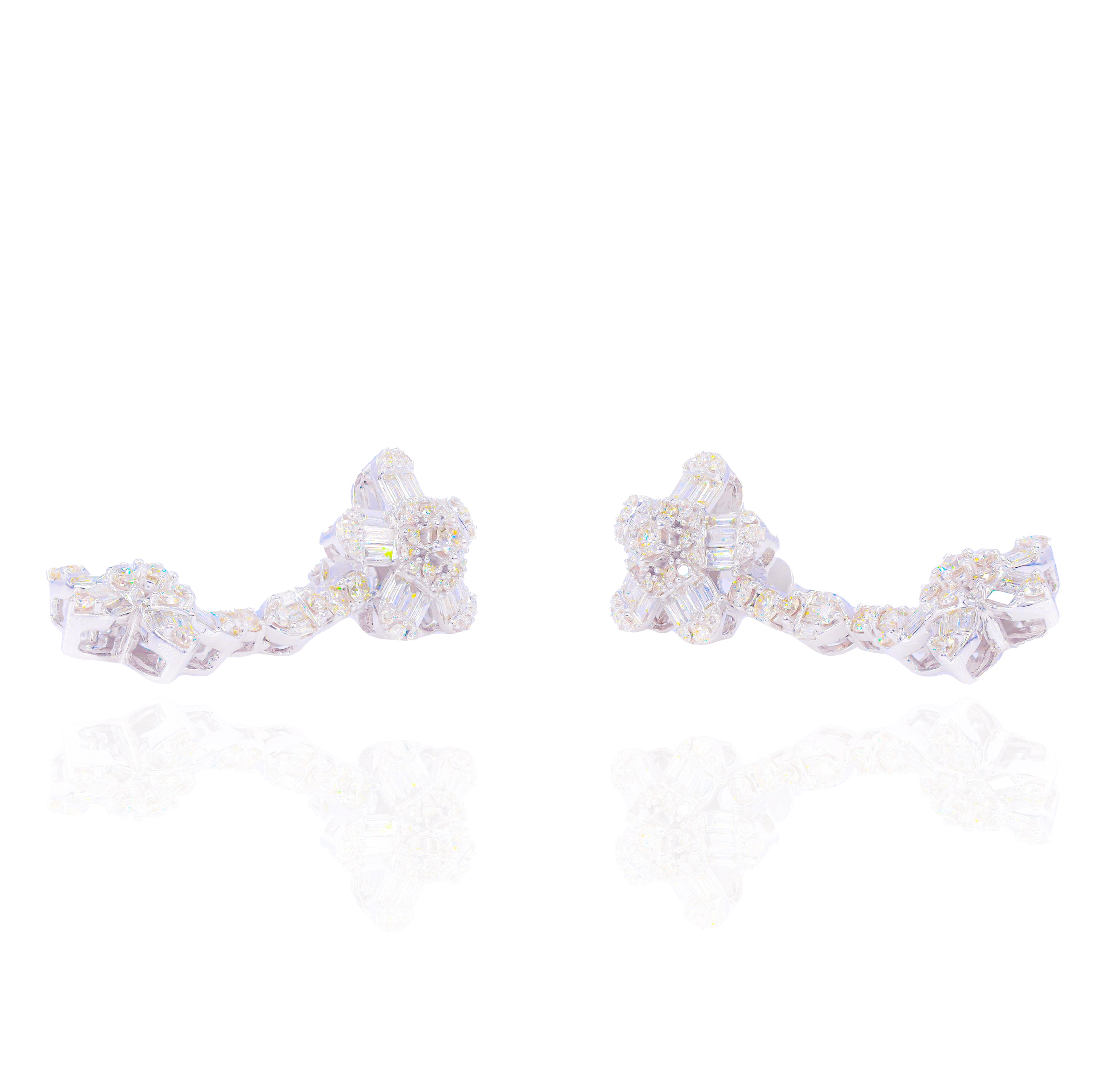 Chandelier Set Hanging Diamond Earrings