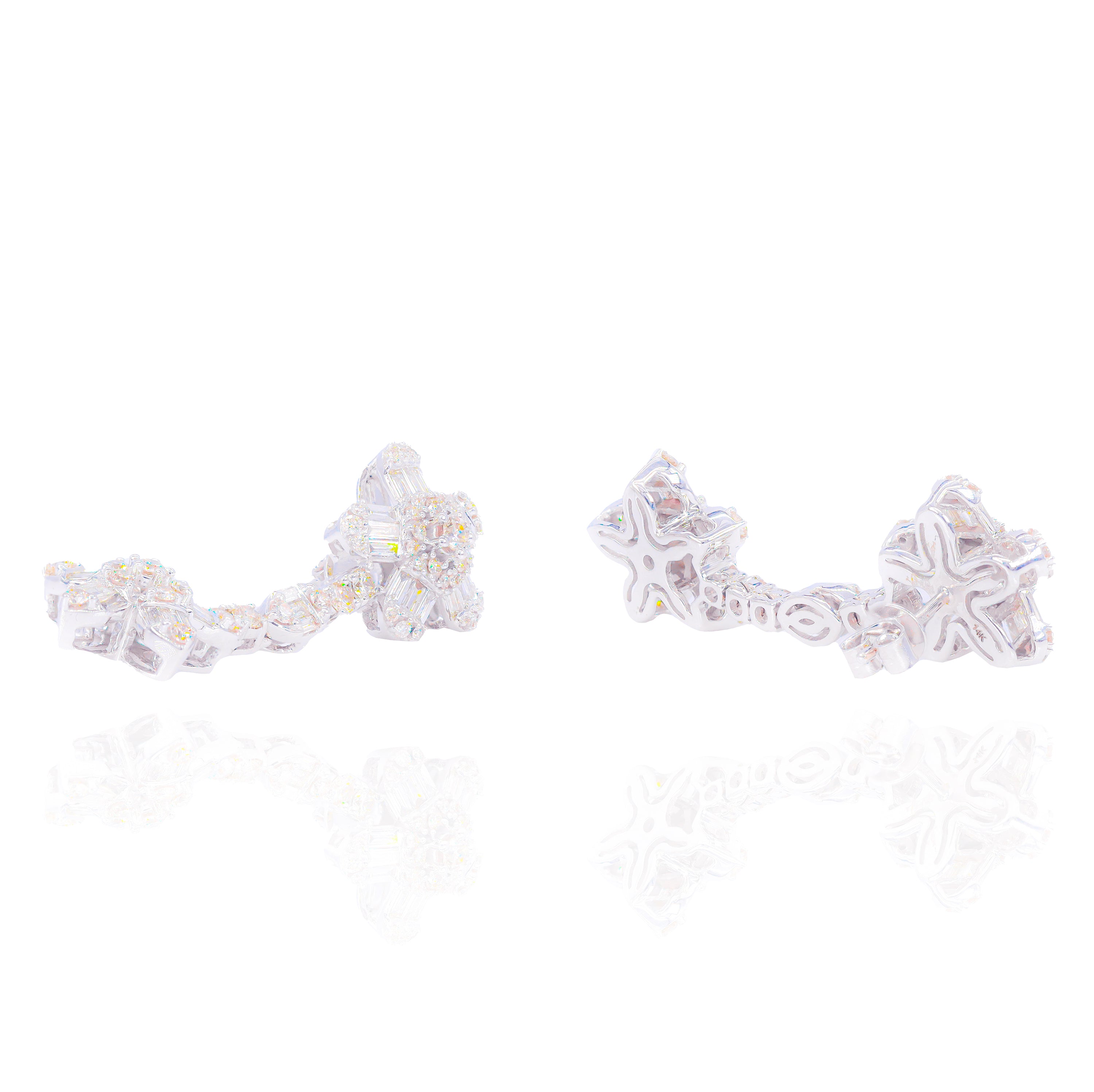 Chandelier Set Hanging Diamond Earrings