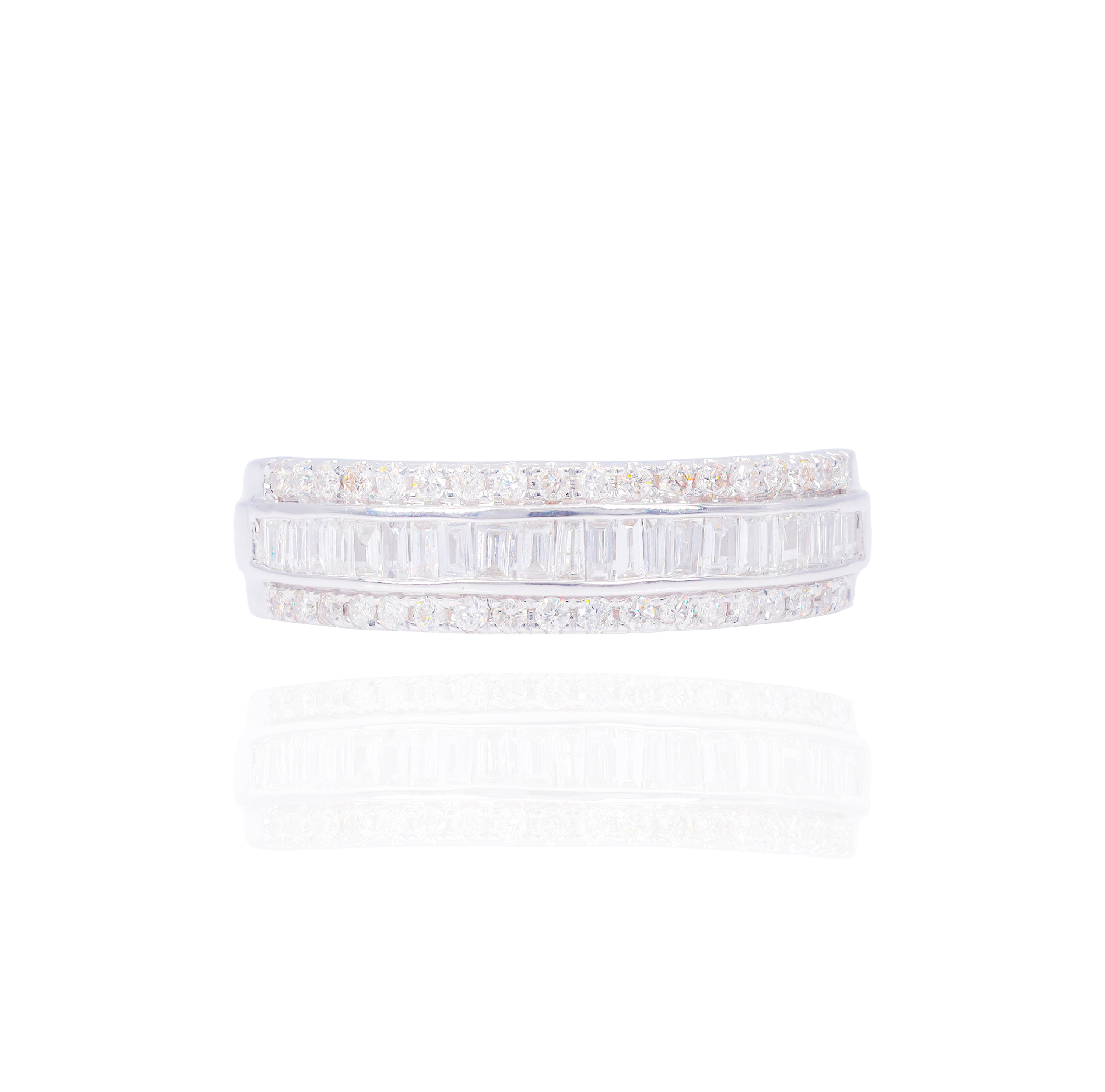 Princess Shape Diamond Engagement Ring with Halo & Band