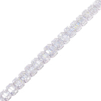 Graduating Baguette & Round Diamond Bracelet