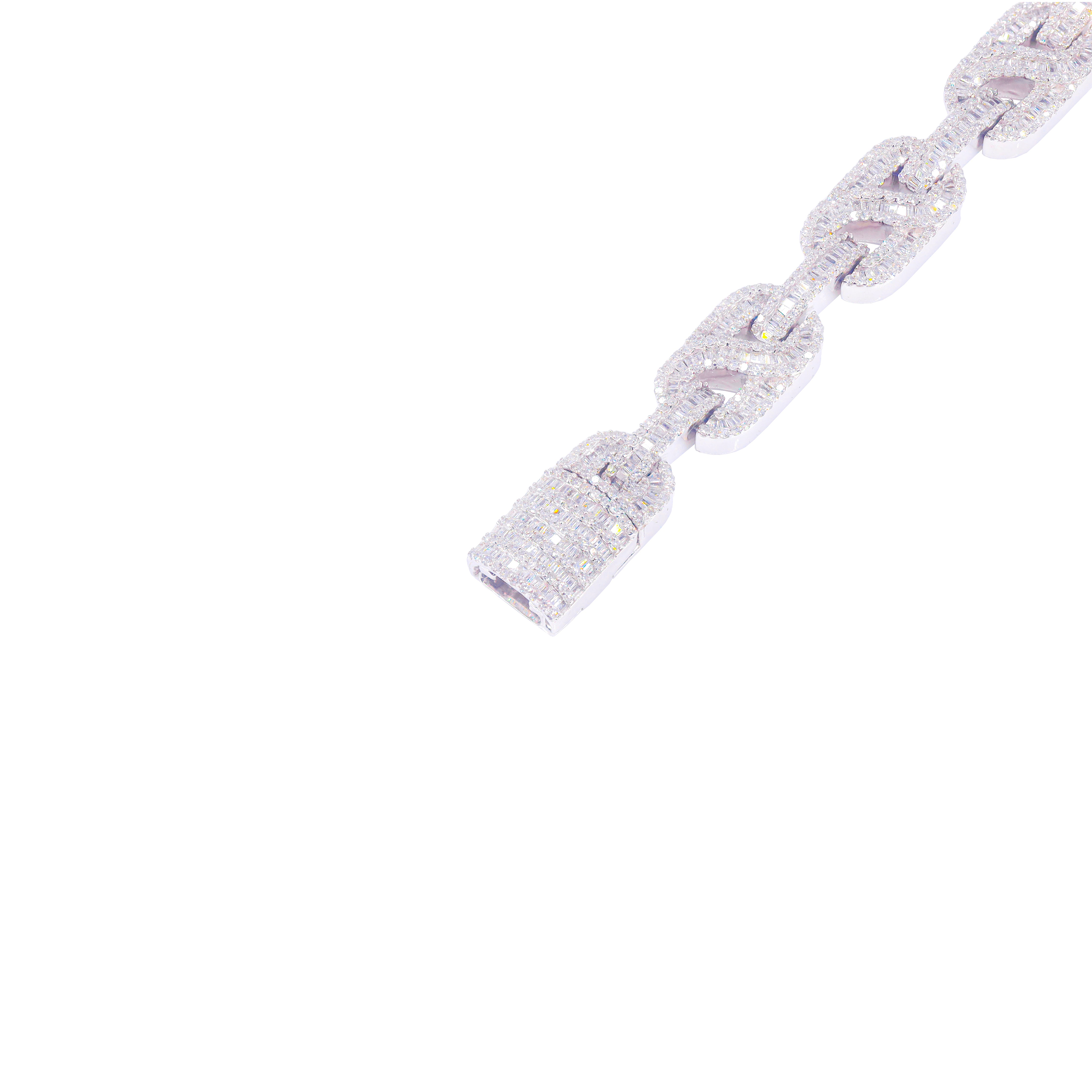 Baguette Gucci Link Diamond Bracelet