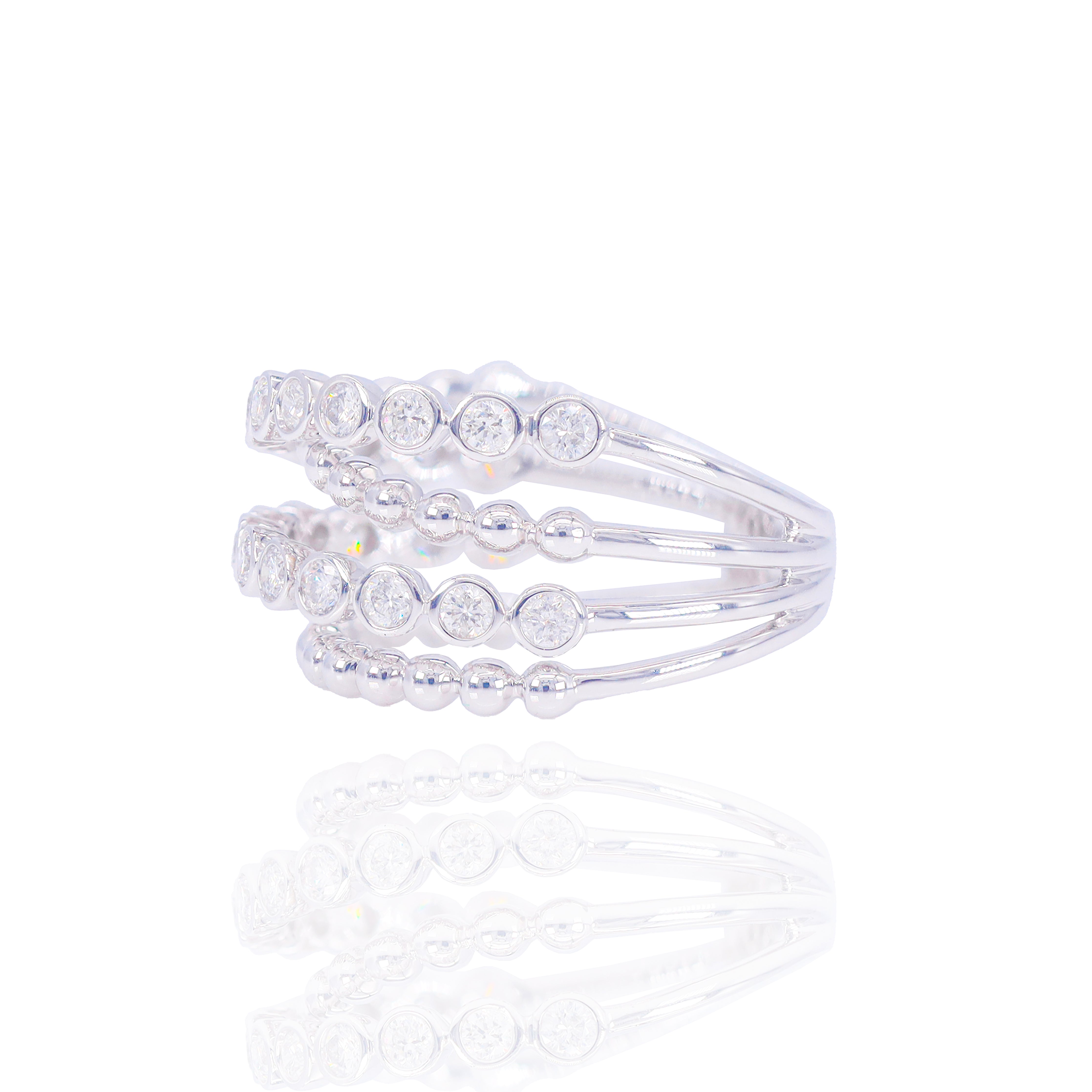 OverLay Multi-Band Diamond Ring