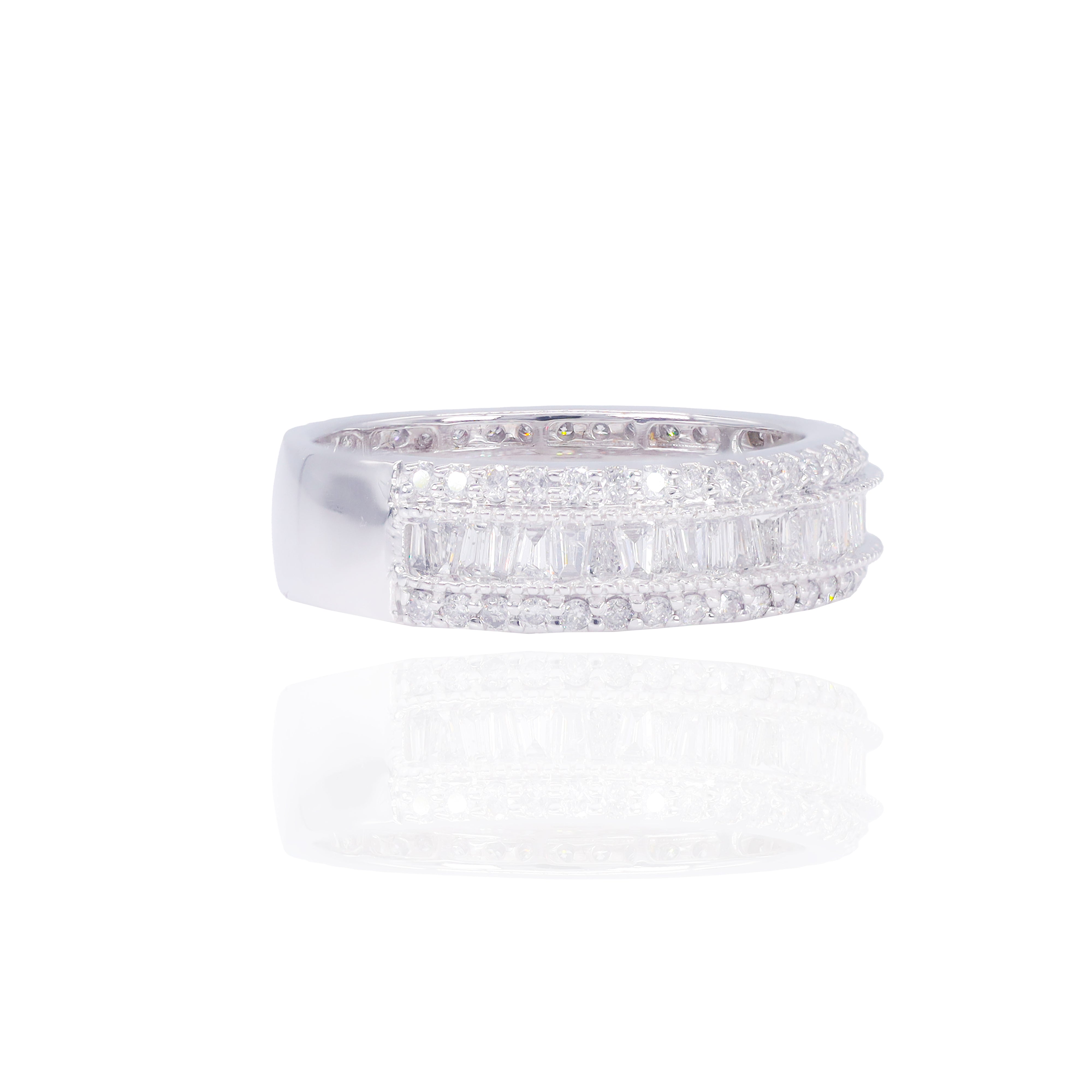 Baguette Cut Channel Setting Diamond Band