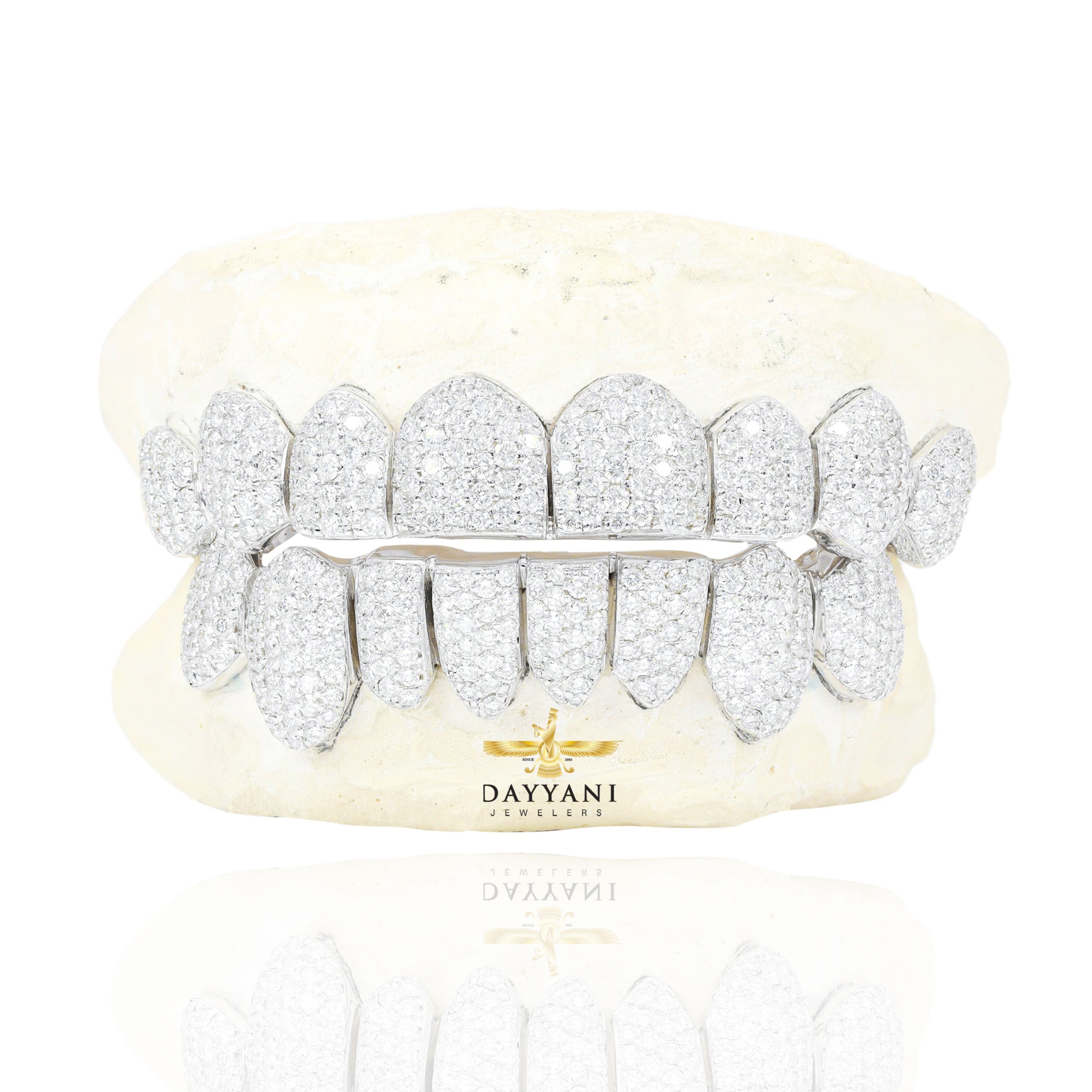 White gold clearance vvs diamond grill