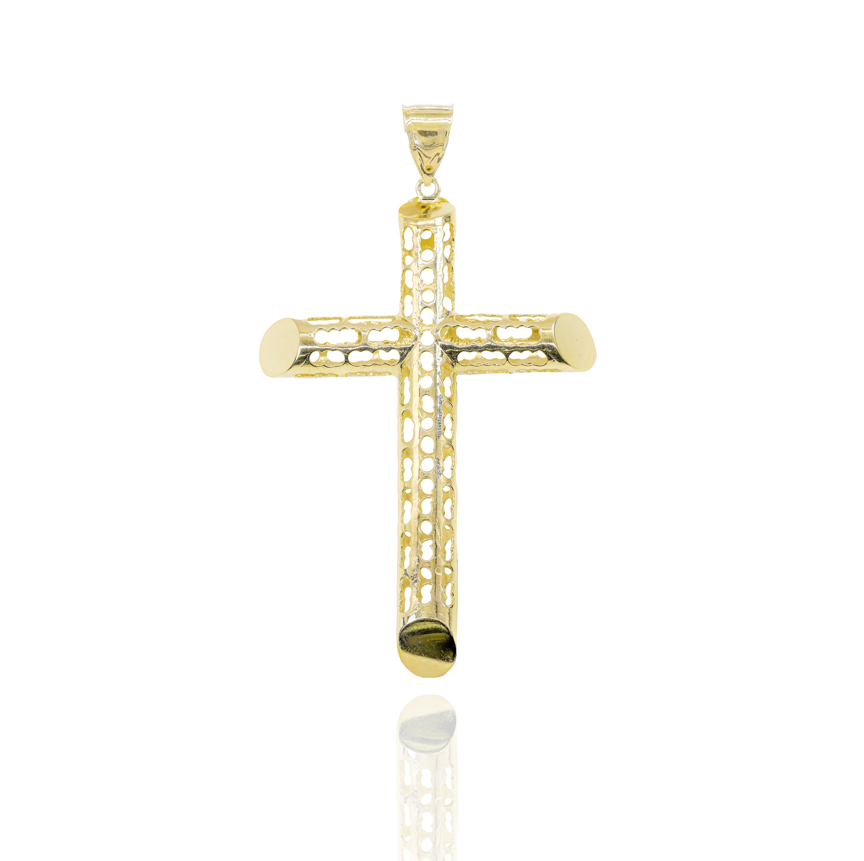 14KT Yellow Gold Extra Large Cross Pendant