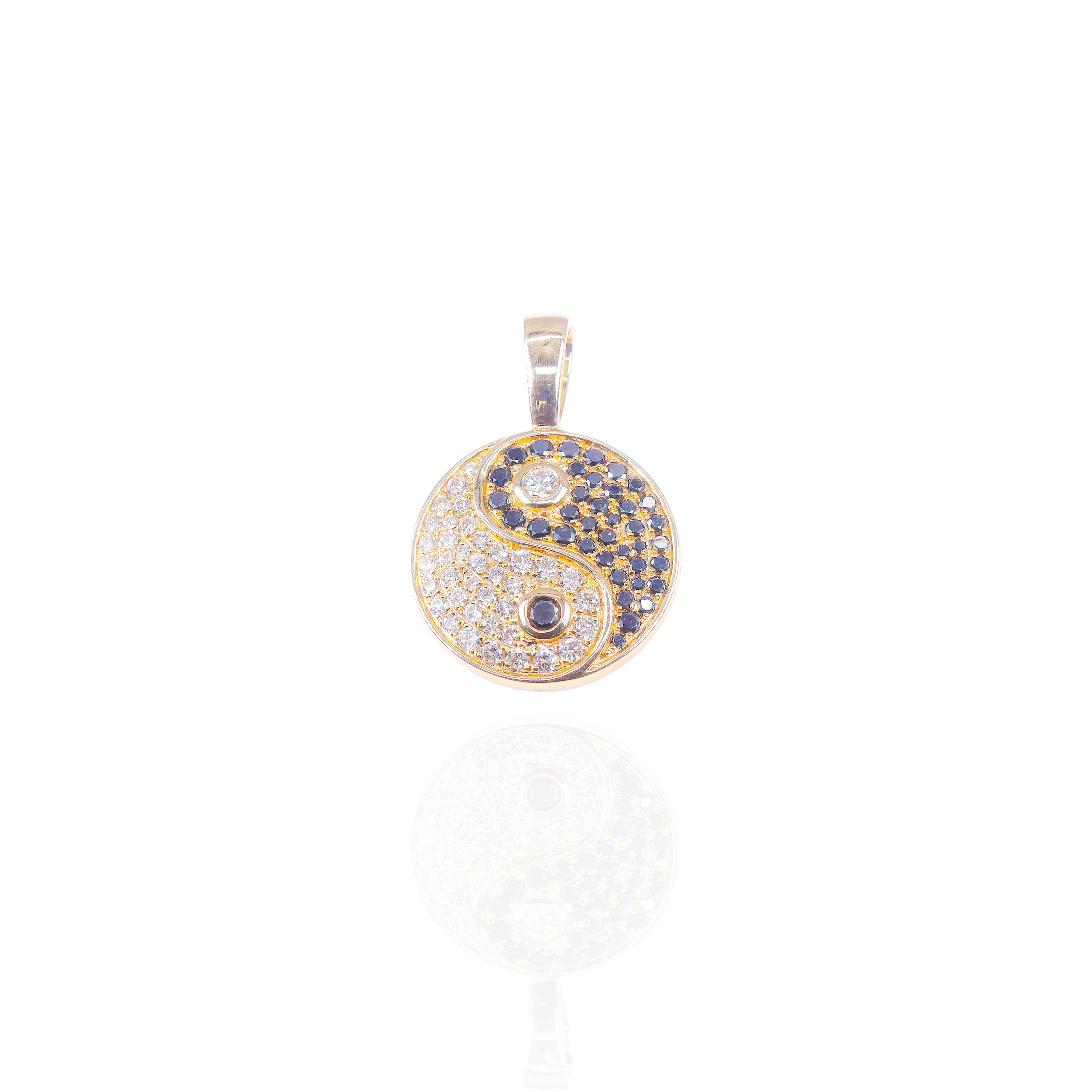 Diamond Yin & Yang Charm Pendant